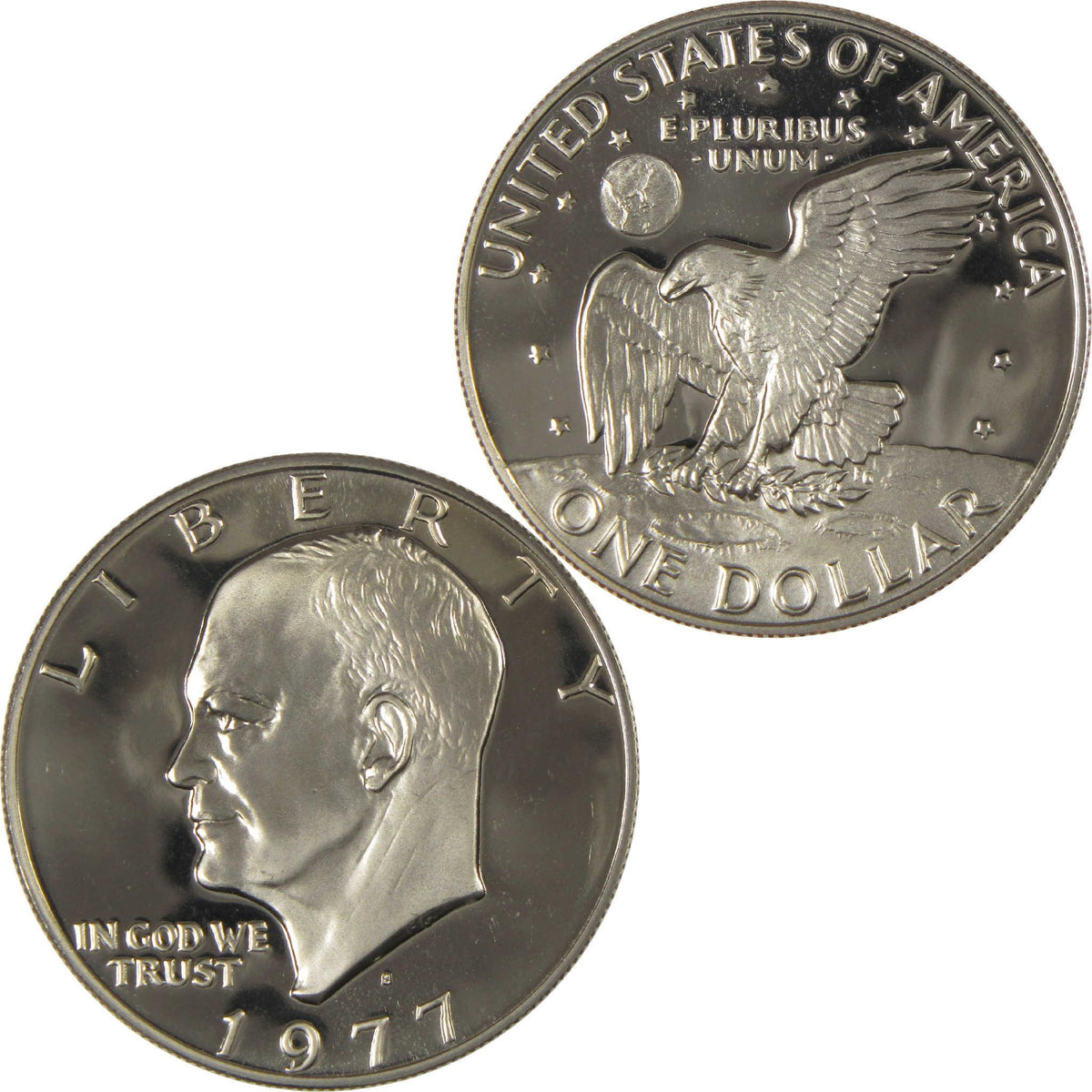 1977 S Eisenhower Dollar Clad Proof IKE $1 Coin Collectible