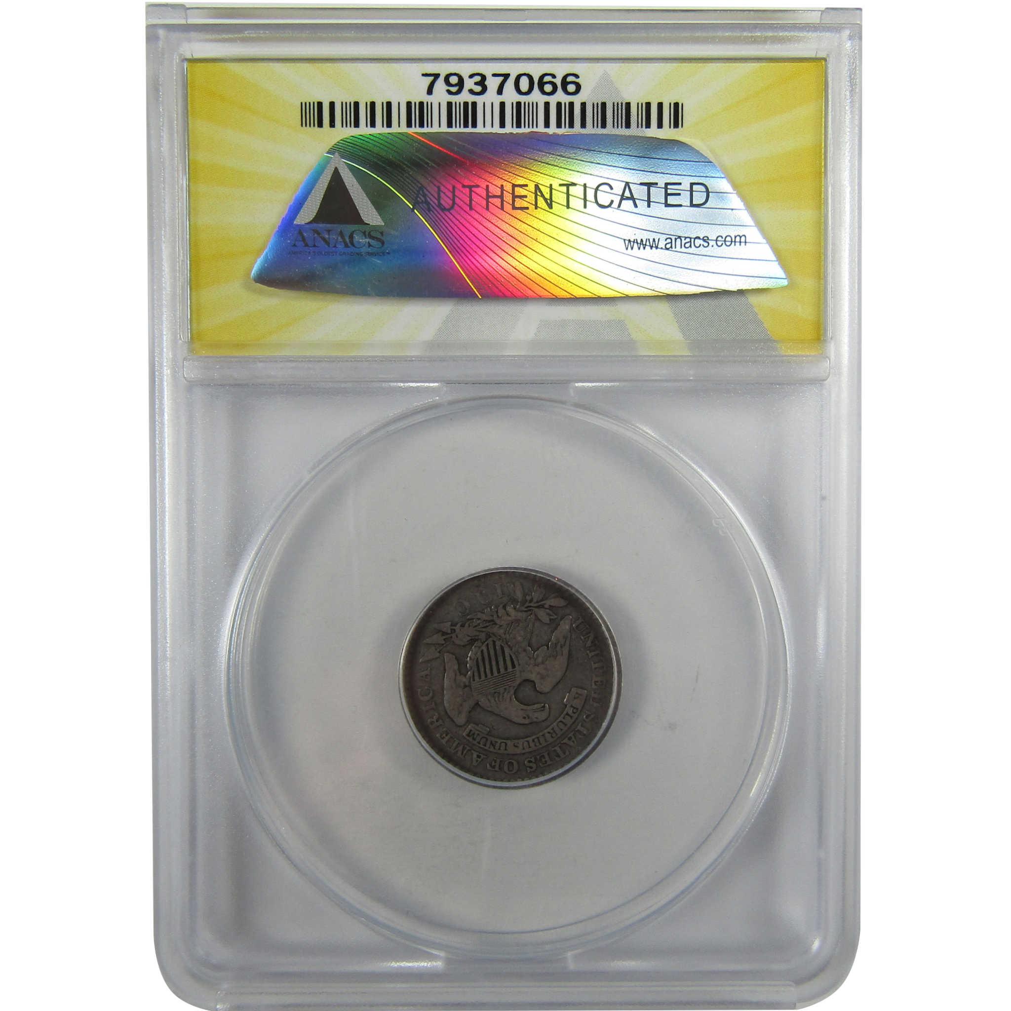 1821 Small Date Capped Bust Silver Dime VG 10 ANACS SKU:I28029