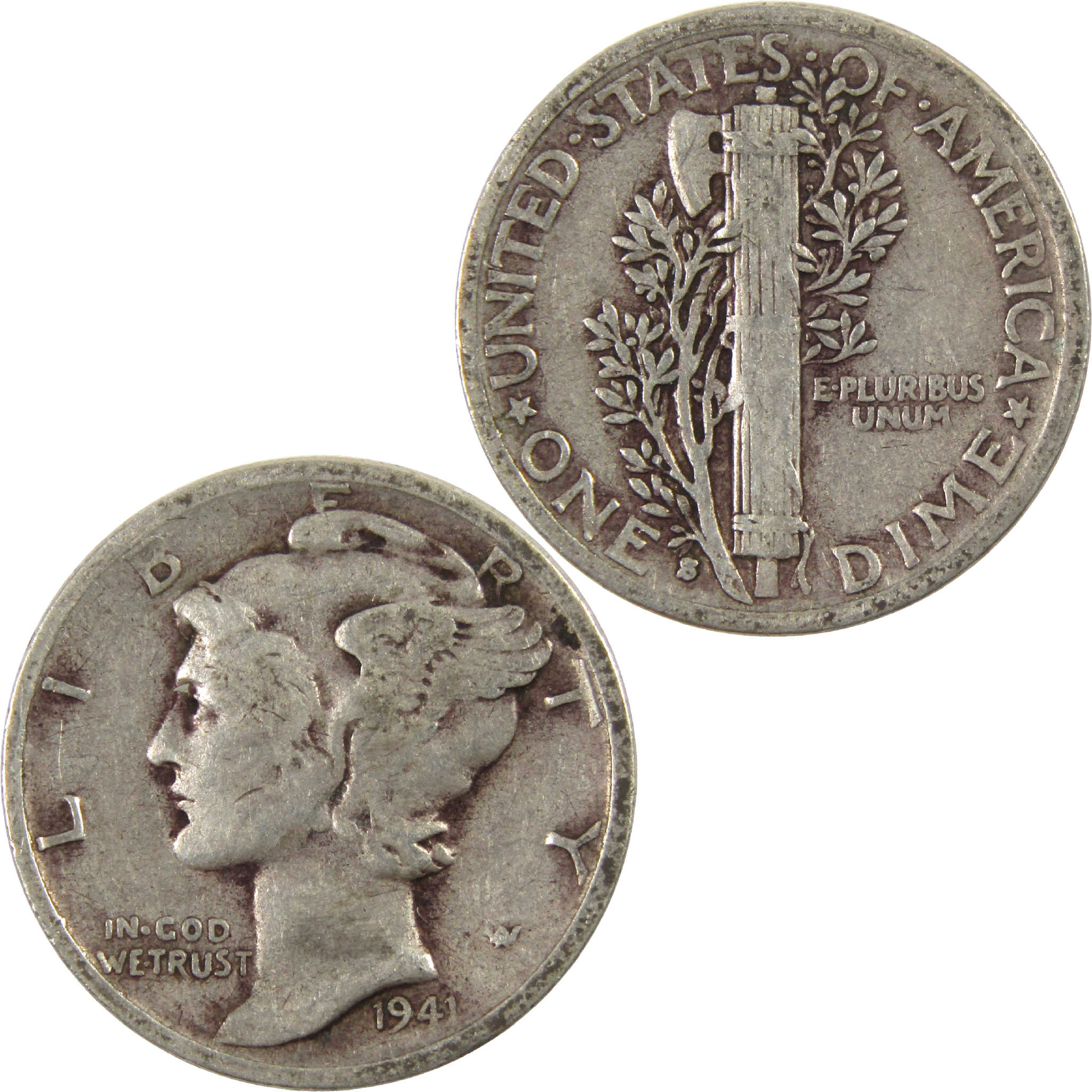 1941 S Mercury Dime VG Very Good Silver 10c Coin