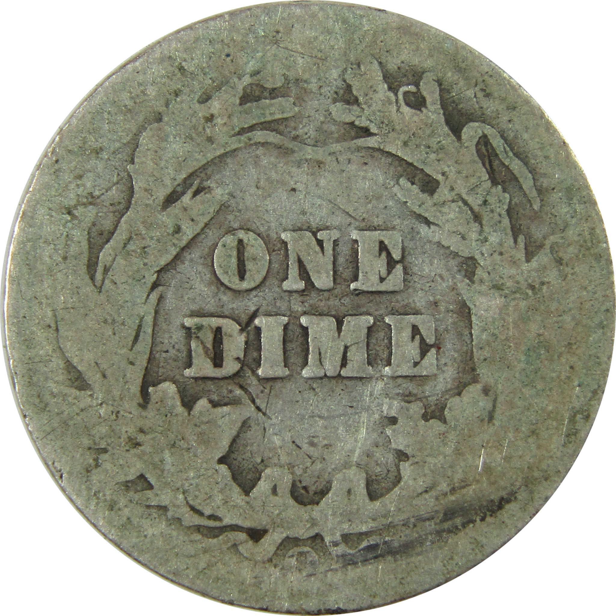 1901 O Barber Silver Dime AG About Good 10c Coin Collectible SKU:CP700