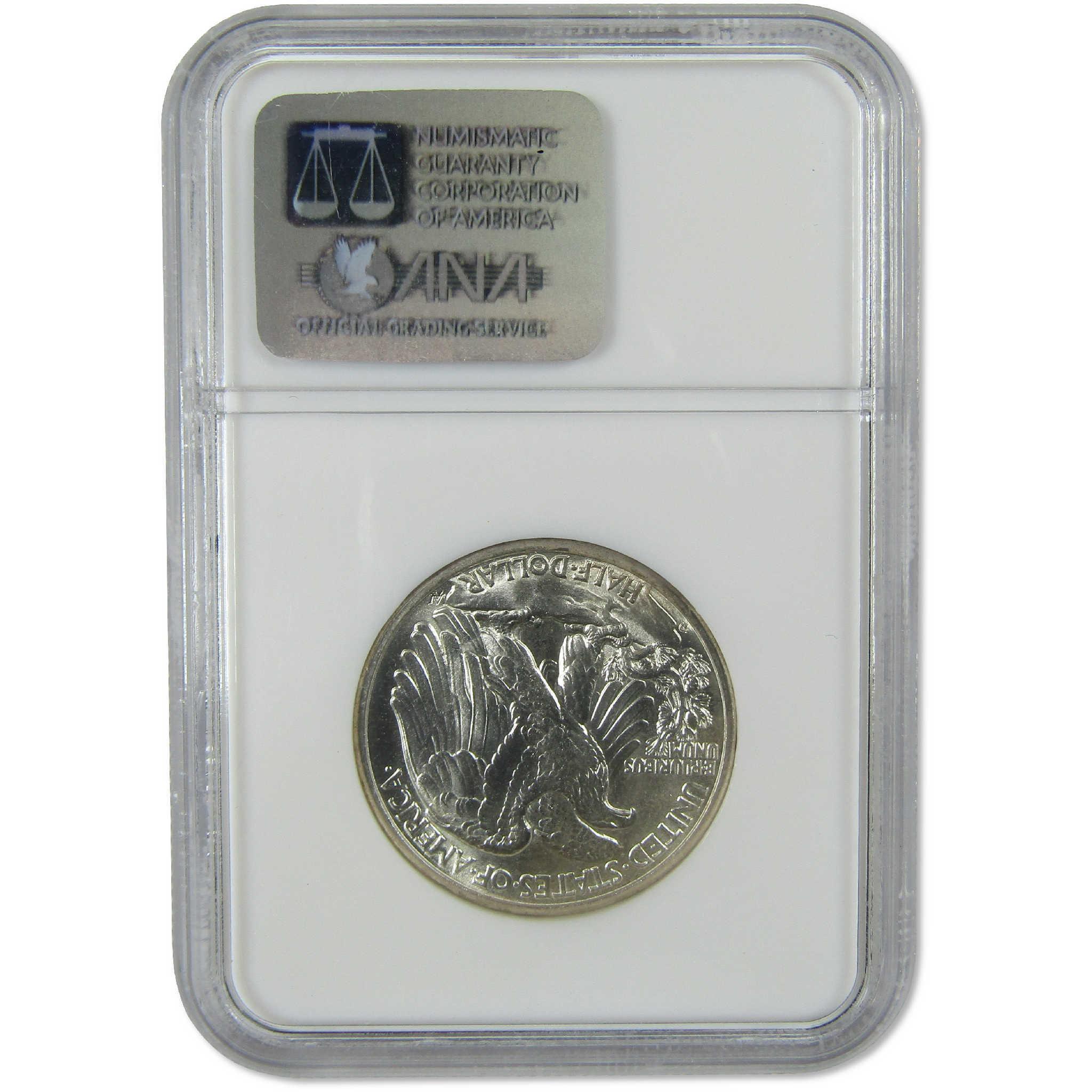 1936 D Liberty Walking Silver Half Dollar MS 65 NGC Uncirculated