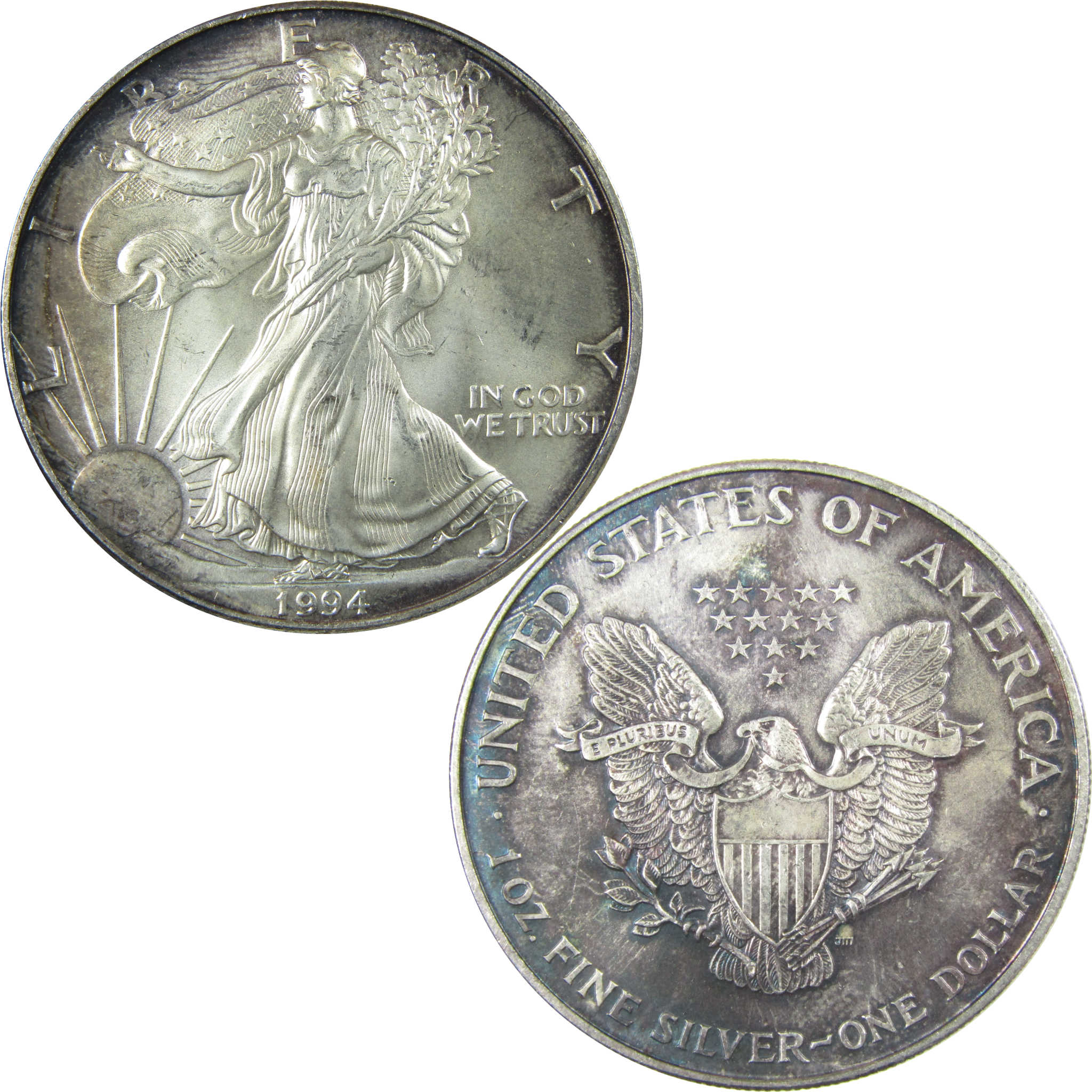 1994 American Silver Eagle Uncirculated Mint State $1 Coin SKU:CP1524