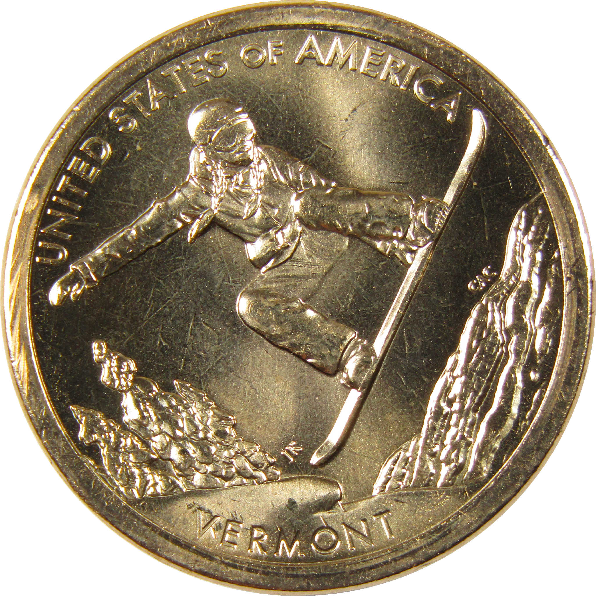 2022 P Snowboarding American Innovation Dollar Uncirculated $1 Coin