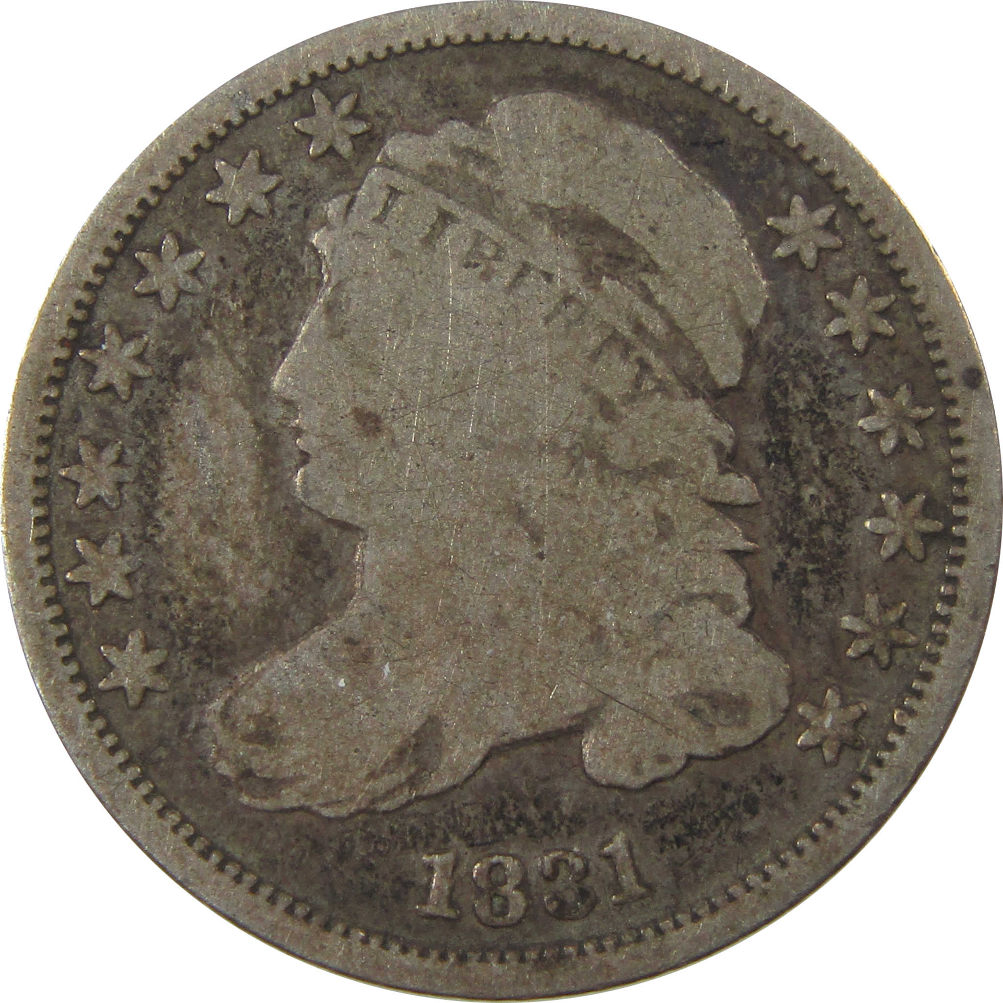 1831 Capped Bust Silver Dime G Good 10c Coin Collectible SKU:I24489