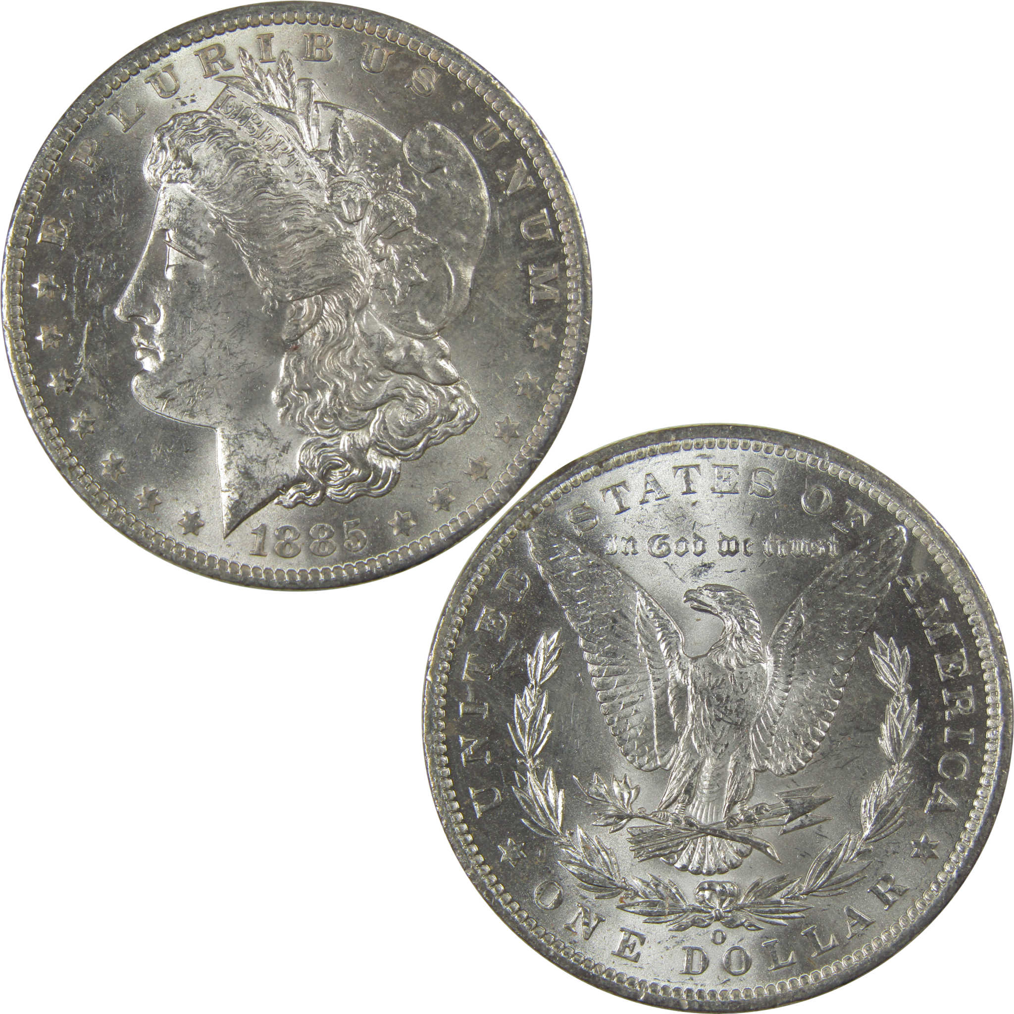 1885 O Morgan Dollar Uncirculated Silver $1 Coin SKU:CPC1124 - Morgan coin - Morgan silver dollar - Morgan silver dollar for sale - Profile Coins & Collectibles