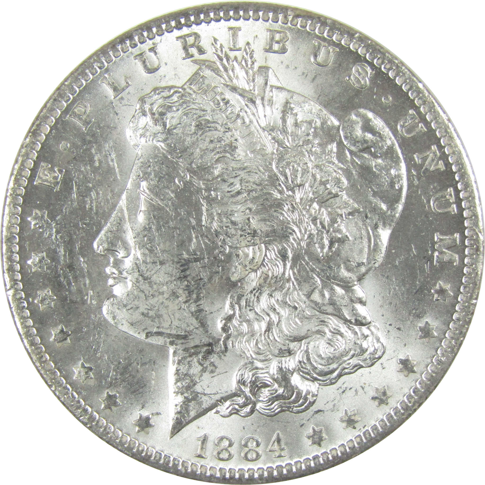 1884 O Morgan Silver Dollar Uncirculated Mint State $1 Coin SKU:I27485