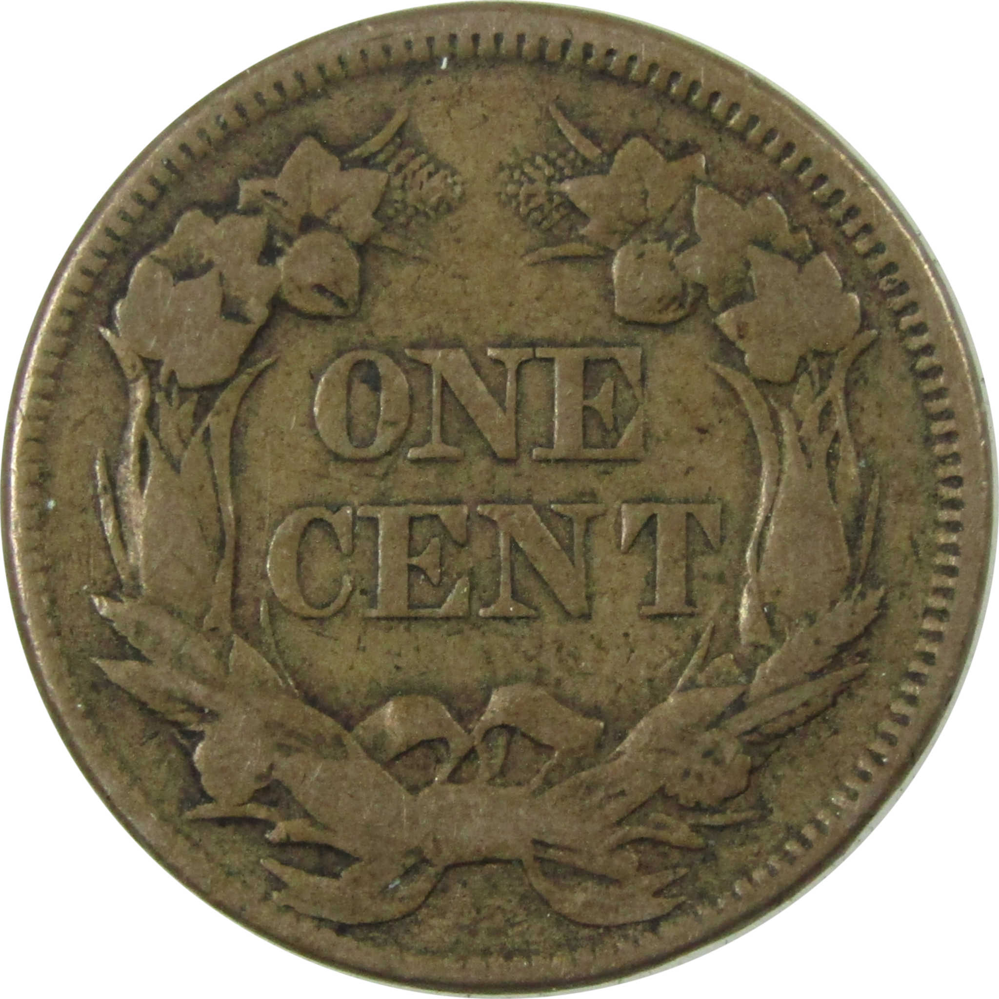 1857 Flying Eagle Cent VF Very Fine Penny 1c Coin SKU:I25374