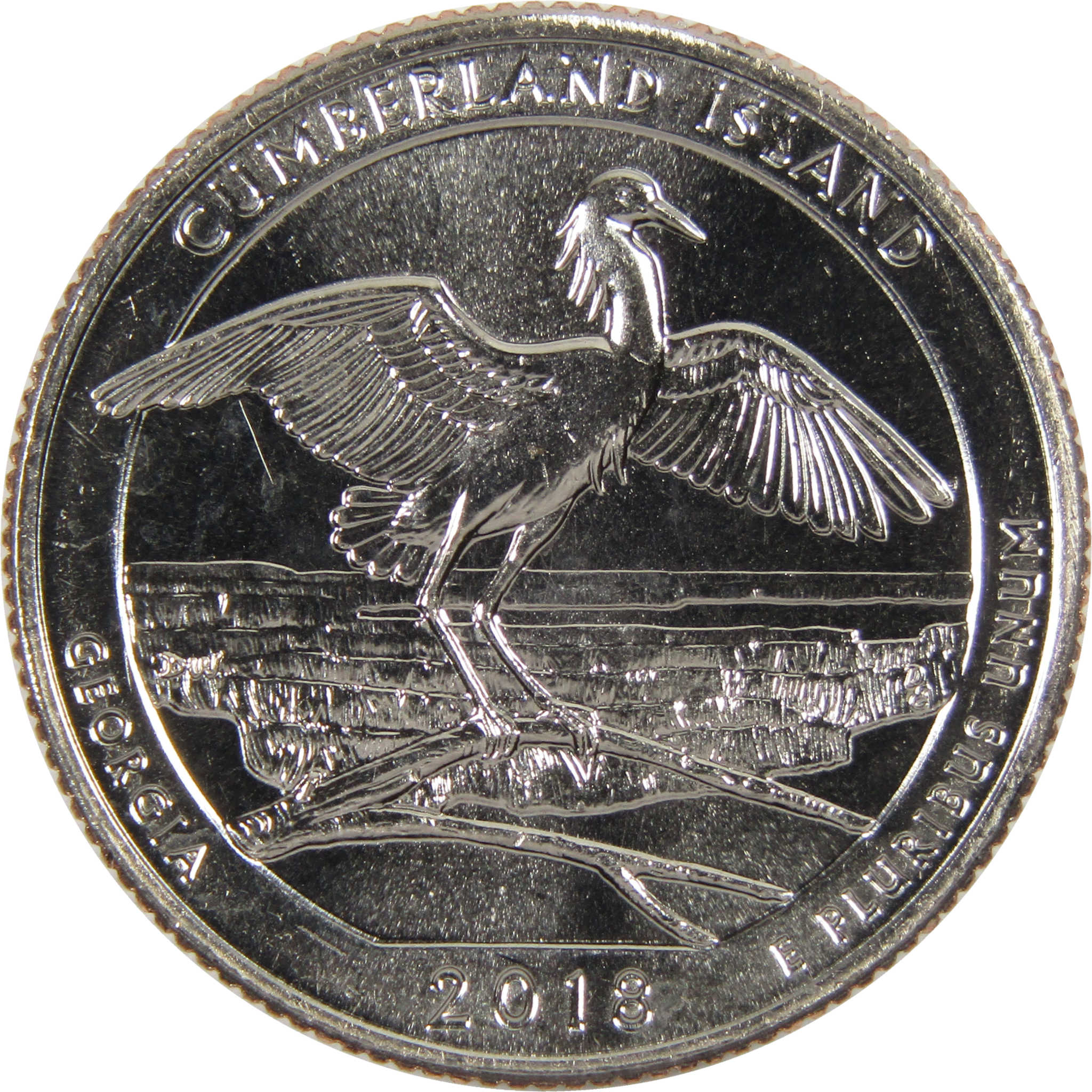 2018 D Cumberland Island National Park Quarter BU Uncirculated Clad