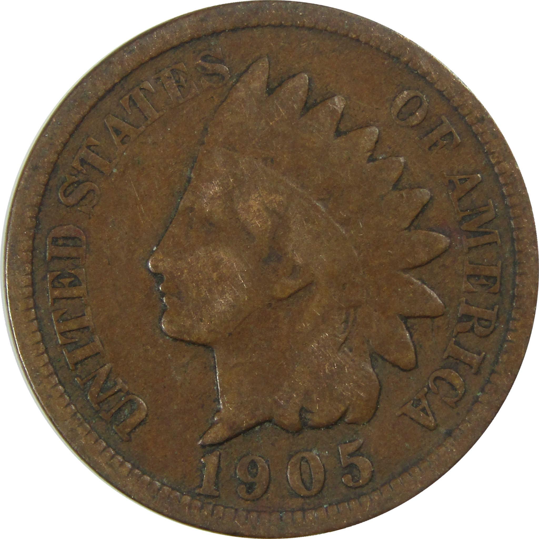 1905 Indian Head Cent G Good Penny 1c Coin SKU:I27023