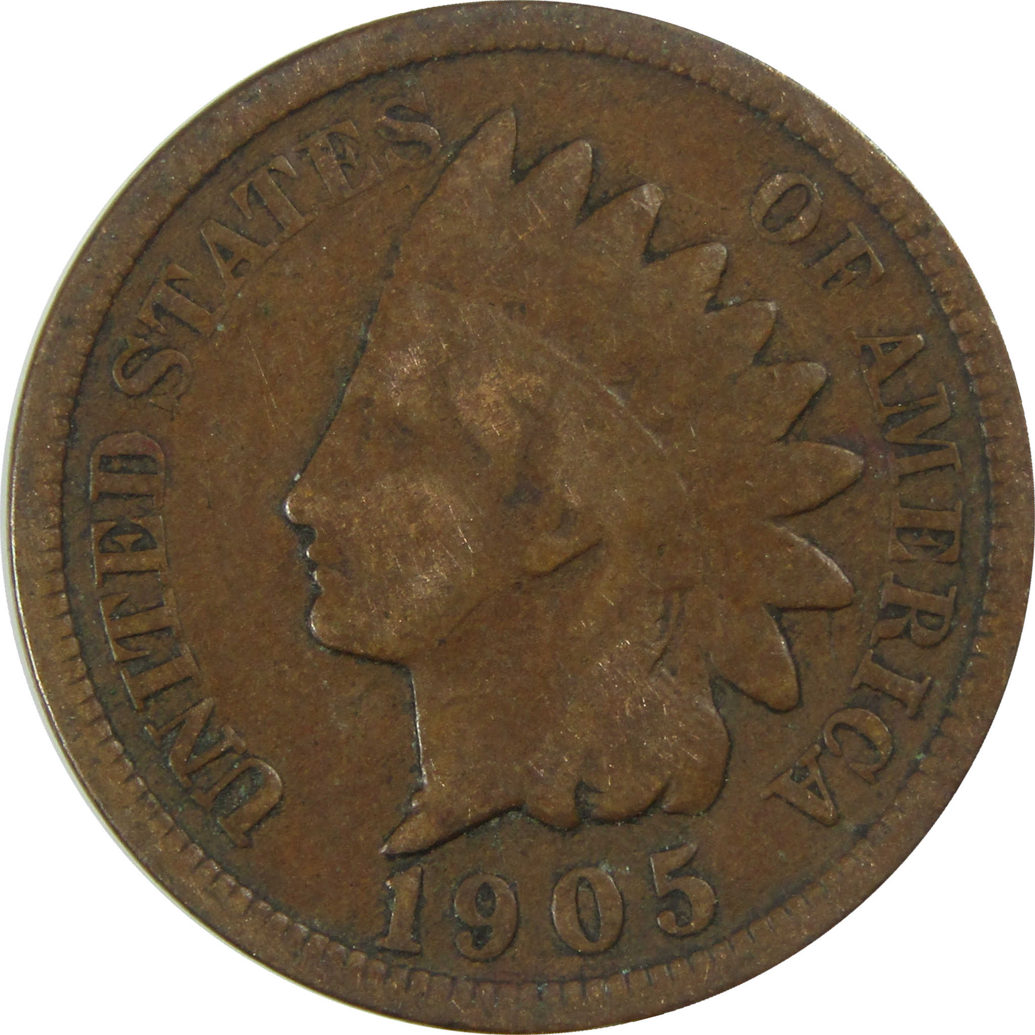 1905 Indian Head Cent G Good Penny 1c Coin SKU:I27023