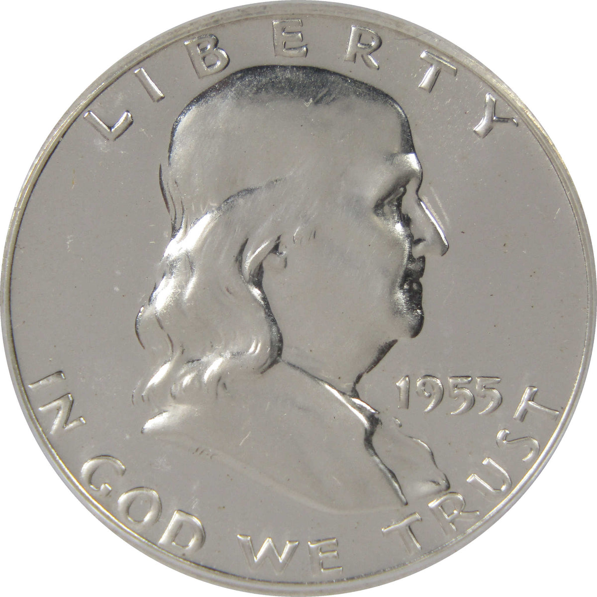 1955 Franklin Silver Half Dollar PR 64 CAM ICG 50c Coin SKU:I29166