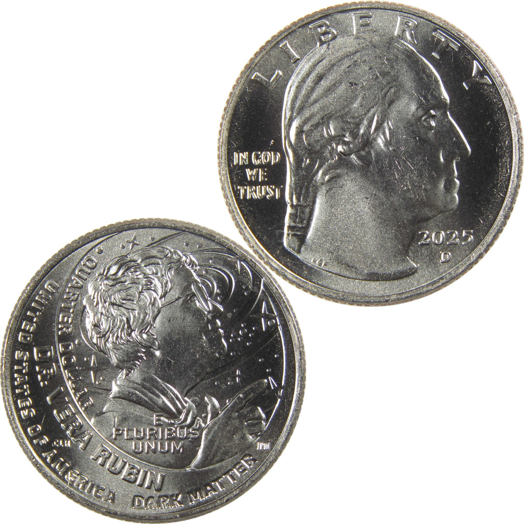 2025 D Vera Rubin American Women Quarter Clad Uncirculated 25c Coin