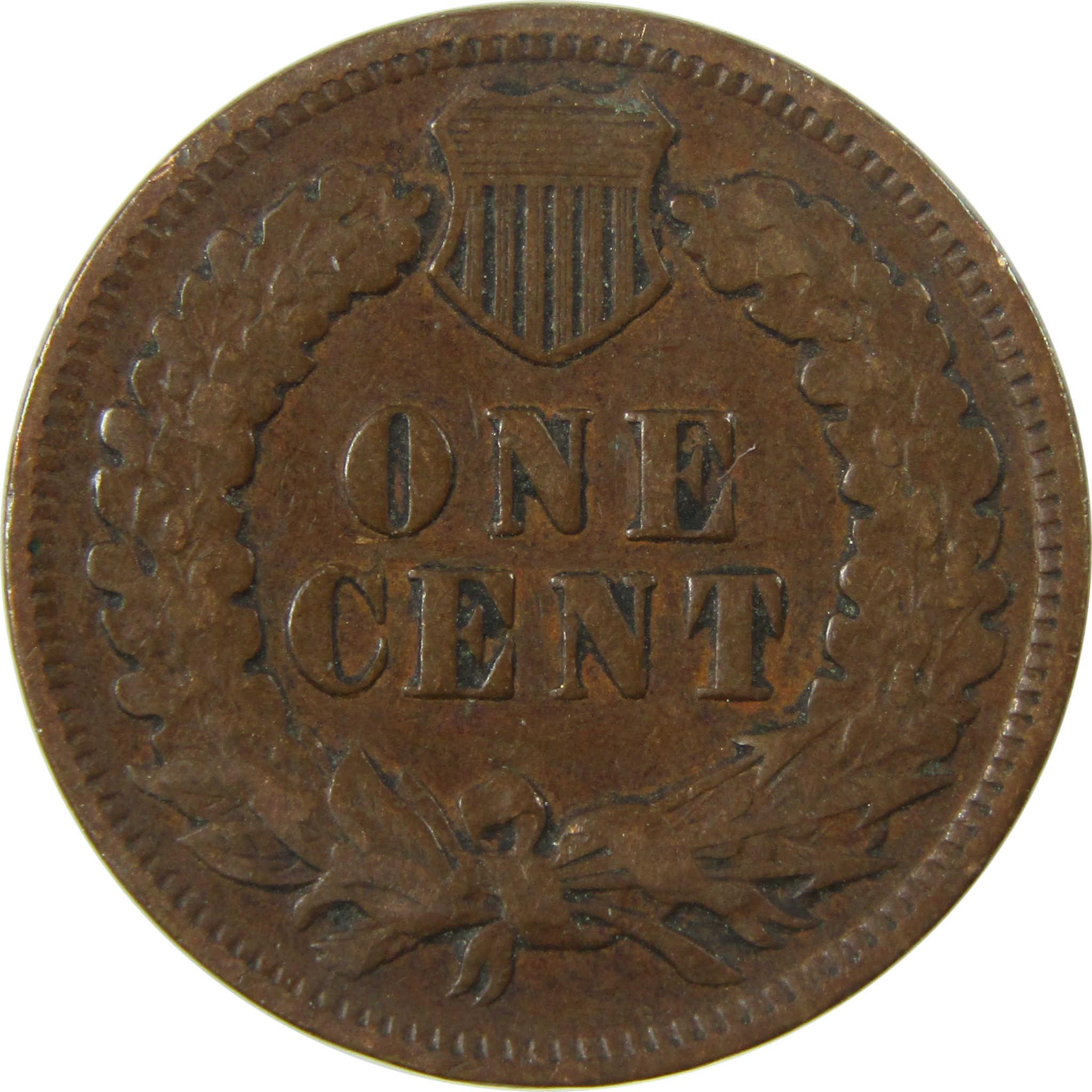 1904 Indian Head Cent F Fine Penny 1c Coin Collectible SKU:I26814