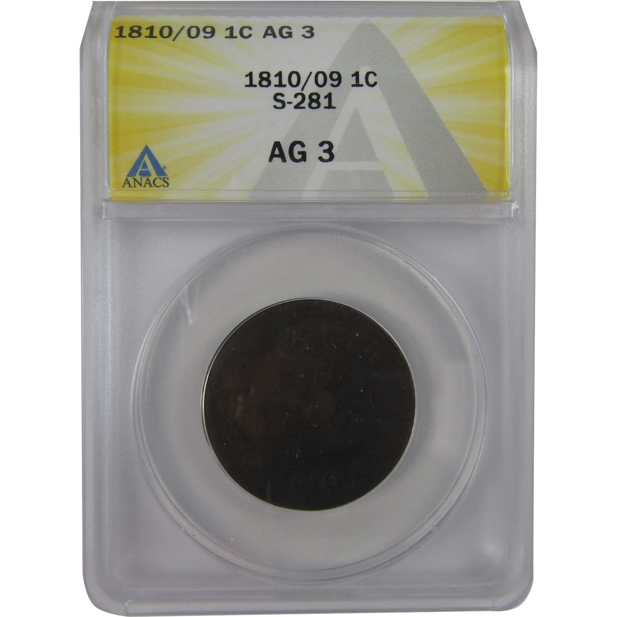 1810/09 Classic Head Large Cent AG 3 ANACS Copper SKU:CPC1197