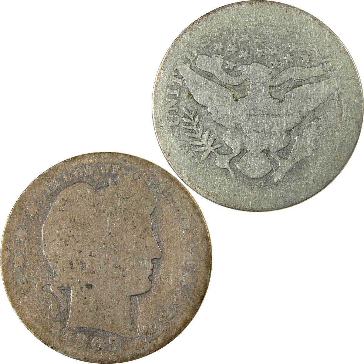 1905 O Barber Silver Quarter AG About Good Details 25c Coin SKU:CP875