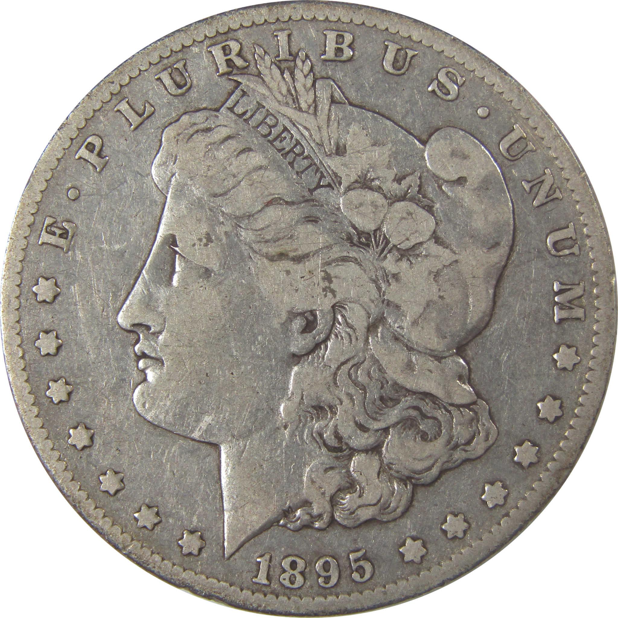 1895 S Morgan Silver Dollar F Fine $1 Coin SKU:I25306 - Morgan coin - Morgan silver dollar - Morgan silver dollar for sale - Profile Coins & Collectibles