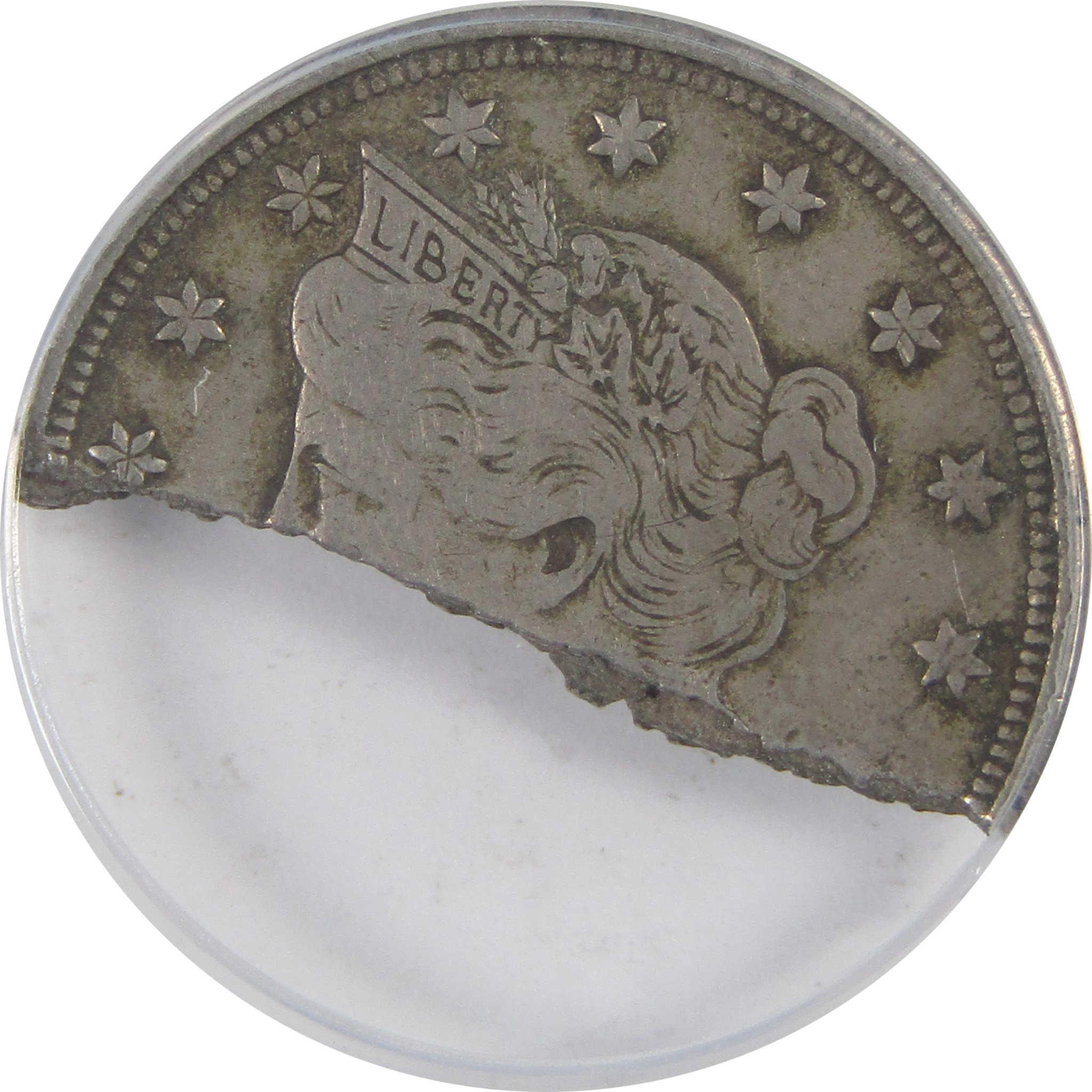 Liberty Head V Nickel VF 30 ANACS Broken After Strike SKU:I17640