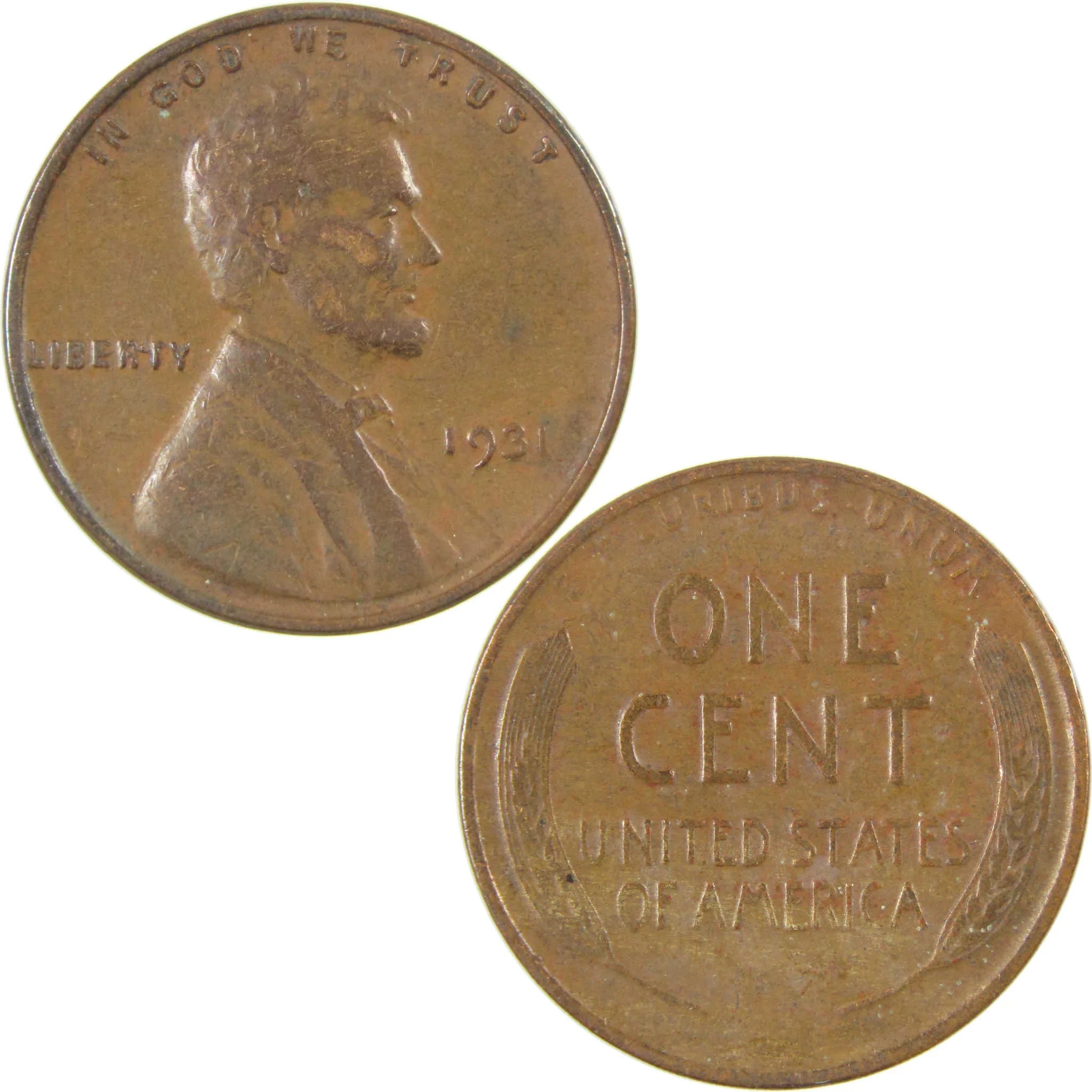 1931 Lincoln Wheat Cent VF Very Fine Penny 1c Coin SKU:I27293