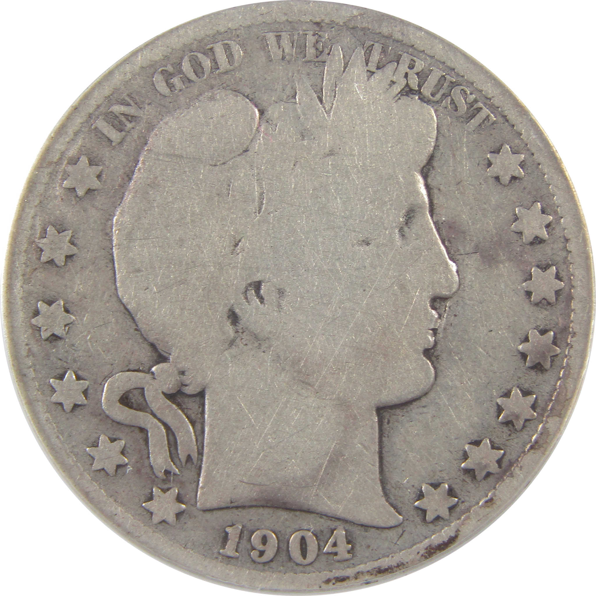 1904 S Barber Half Dollar G 6 Details ANACS Silver 50c Coin SKU:I18485