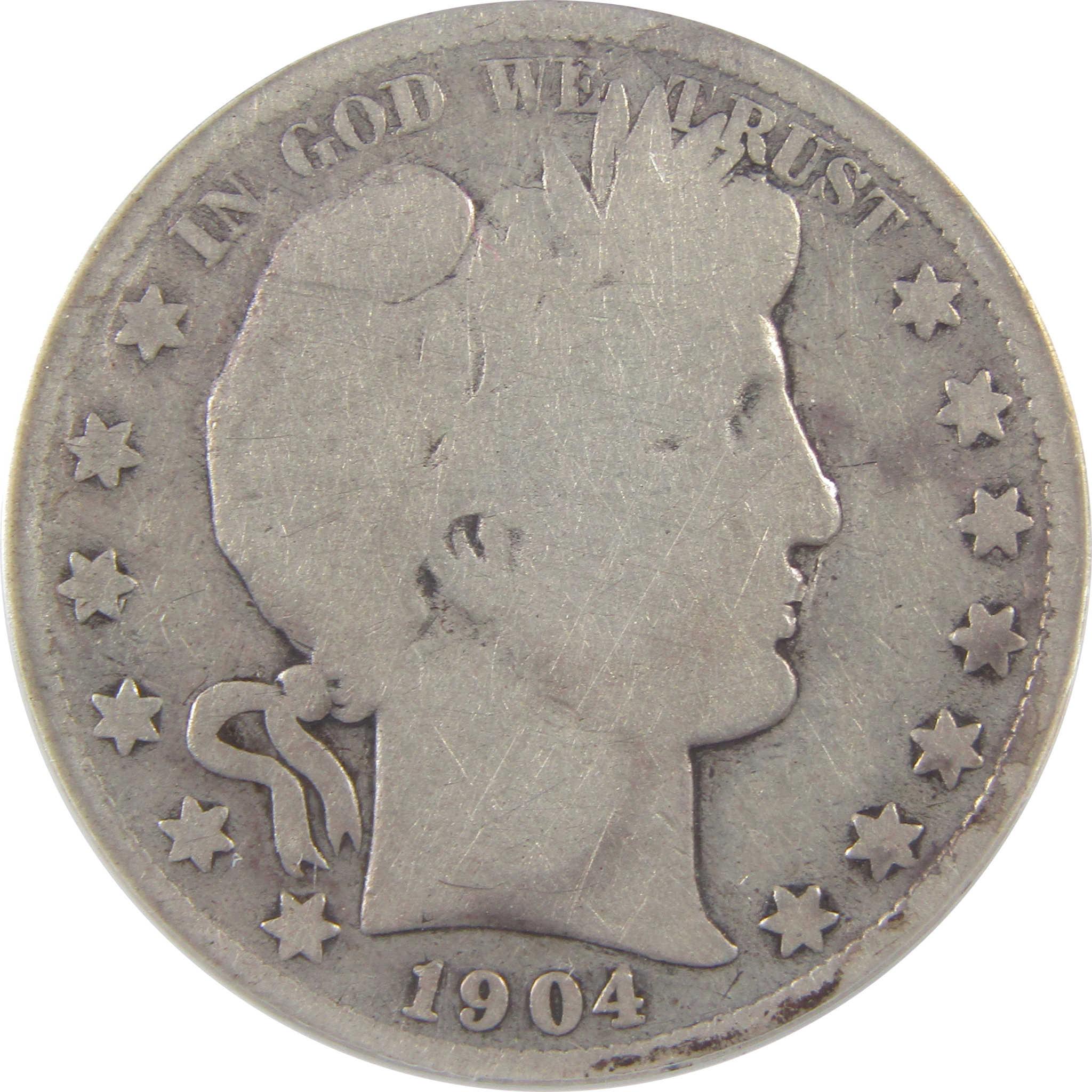 1904 S Barber Half Dollar G 6 Details ANACS Silver 50c Coin SKU:I18485