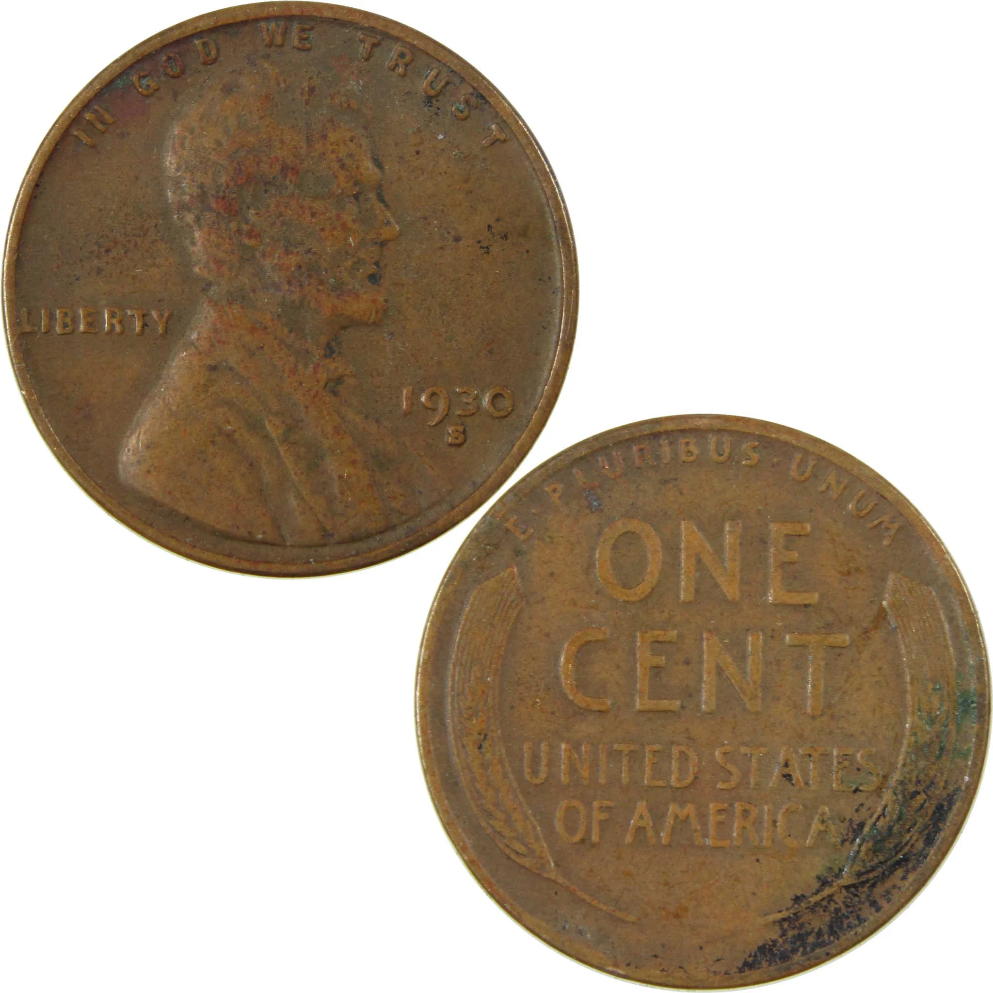 1930 S Lincoln Wheat Cent VF Very Fine Penny 1c Coin SKU:I27154