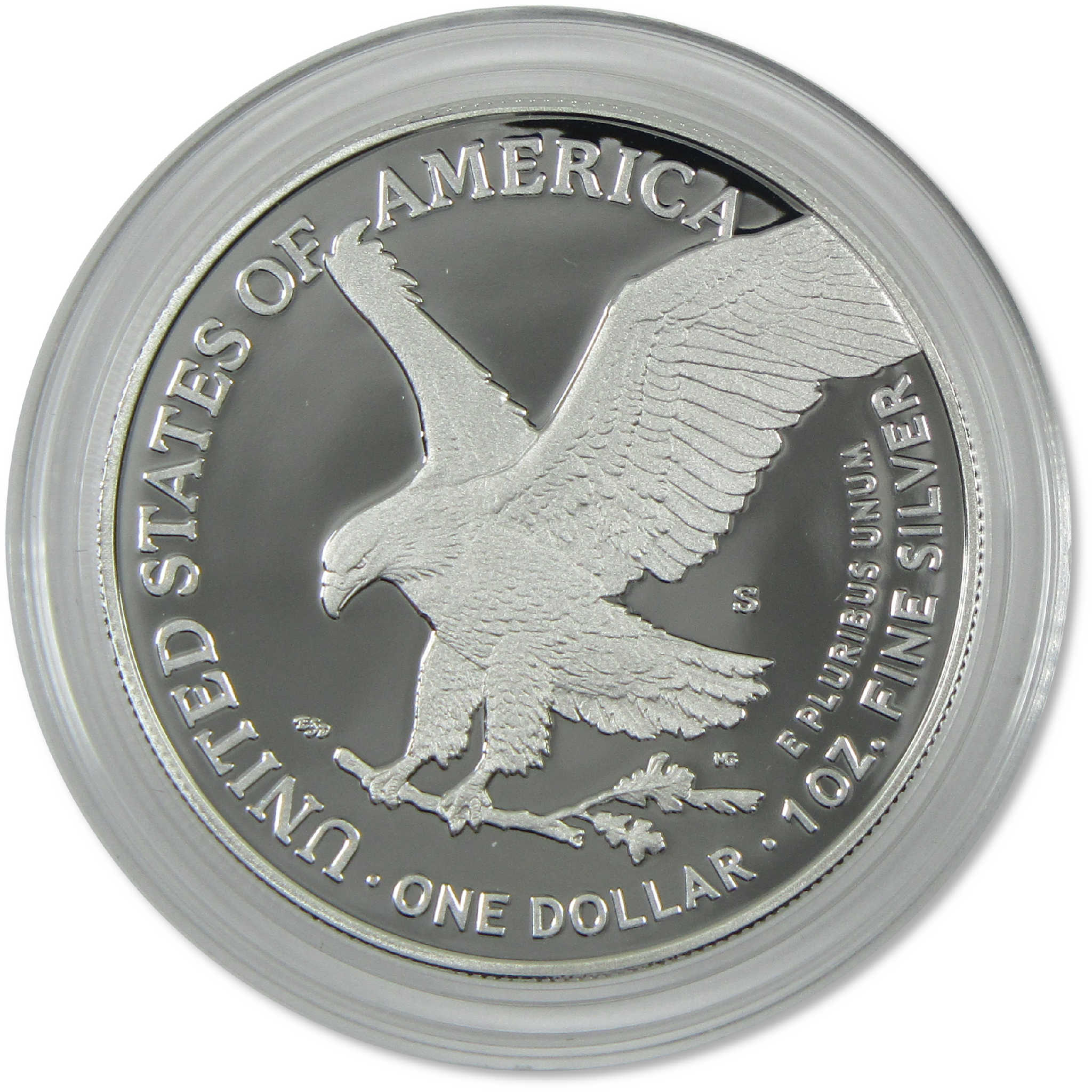 2025 S American Silver Eagle with U.S. Navy Privy Mark Proof OGP COA