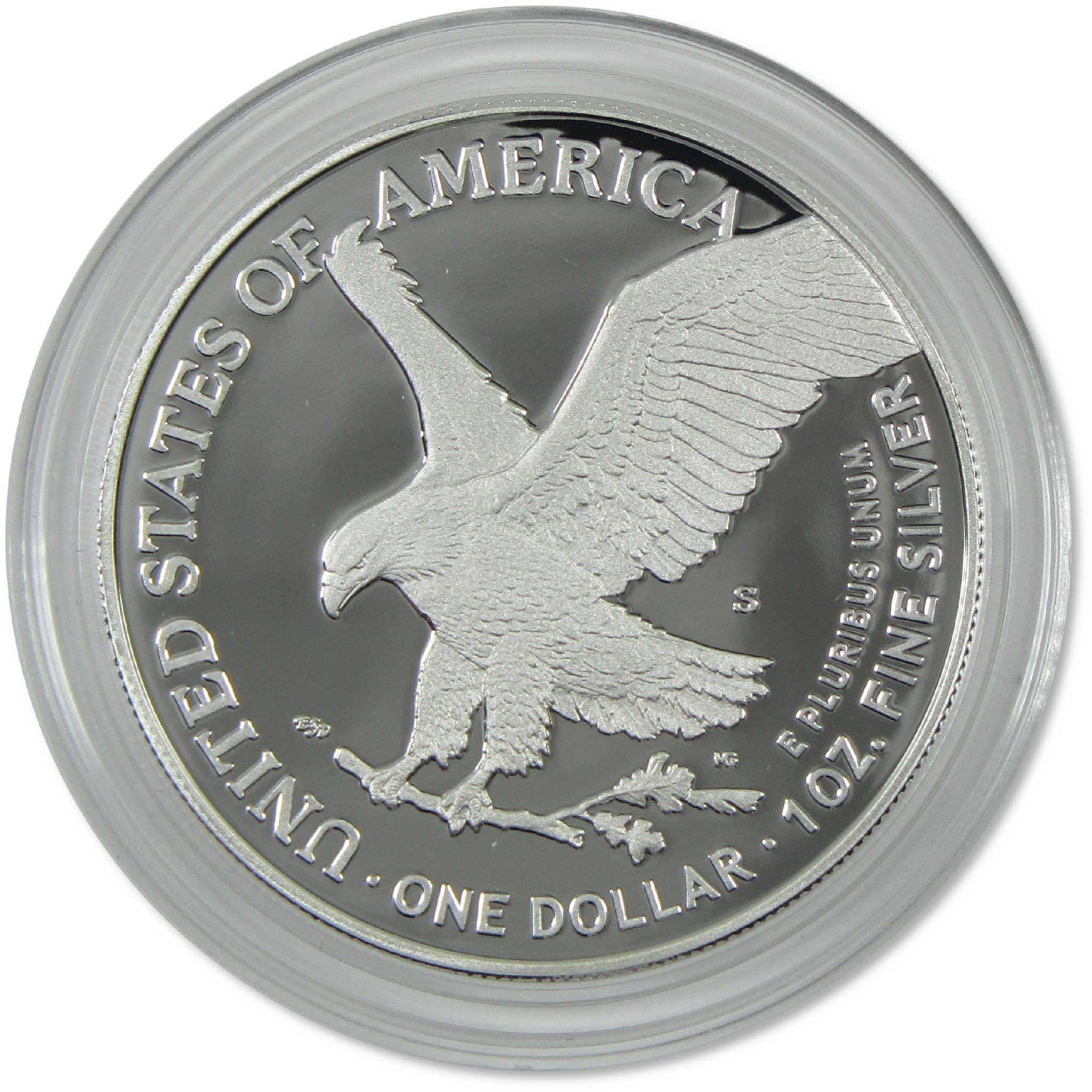 2025 S American Silver Eagle with U.S. Navy Privy Mark Proof OGP COA