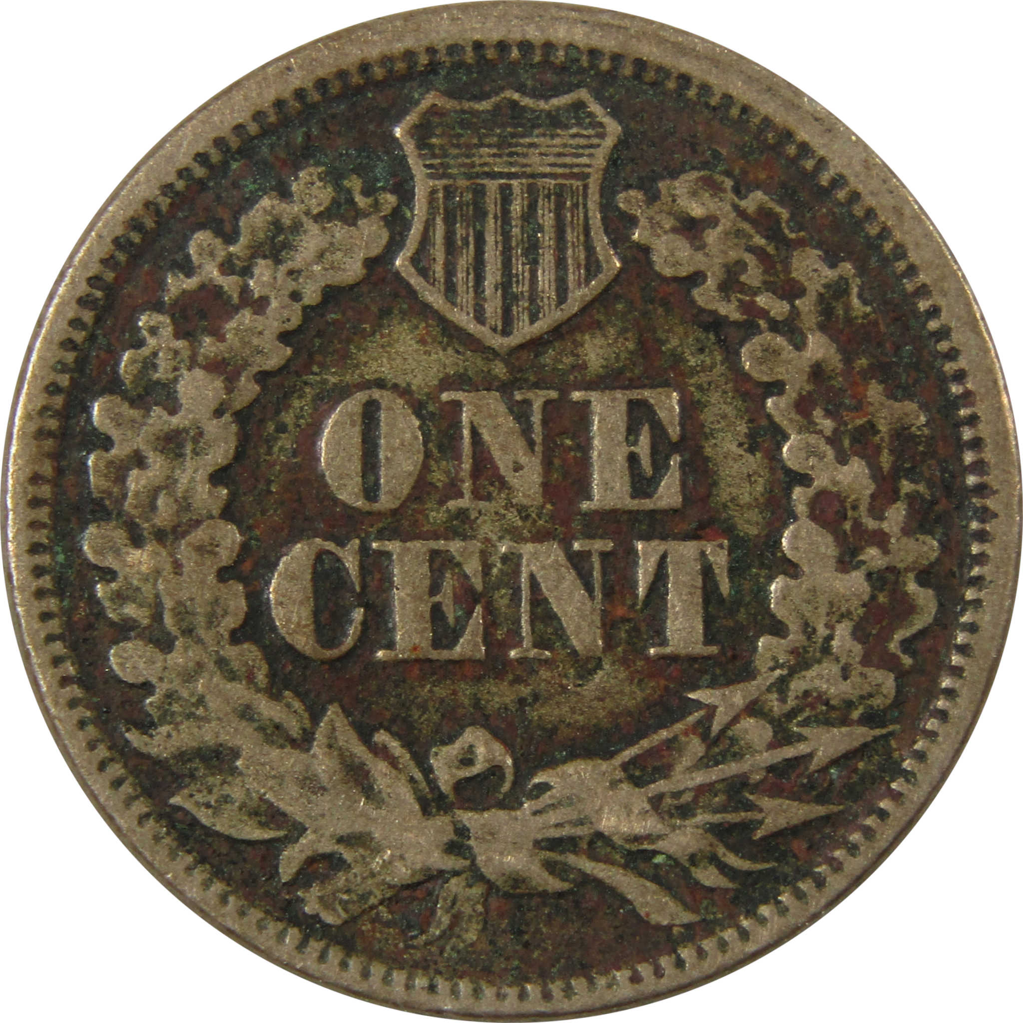 1864 Indian Head Copper-Nickel Cent F Fine Details Penny SKU:CP1164