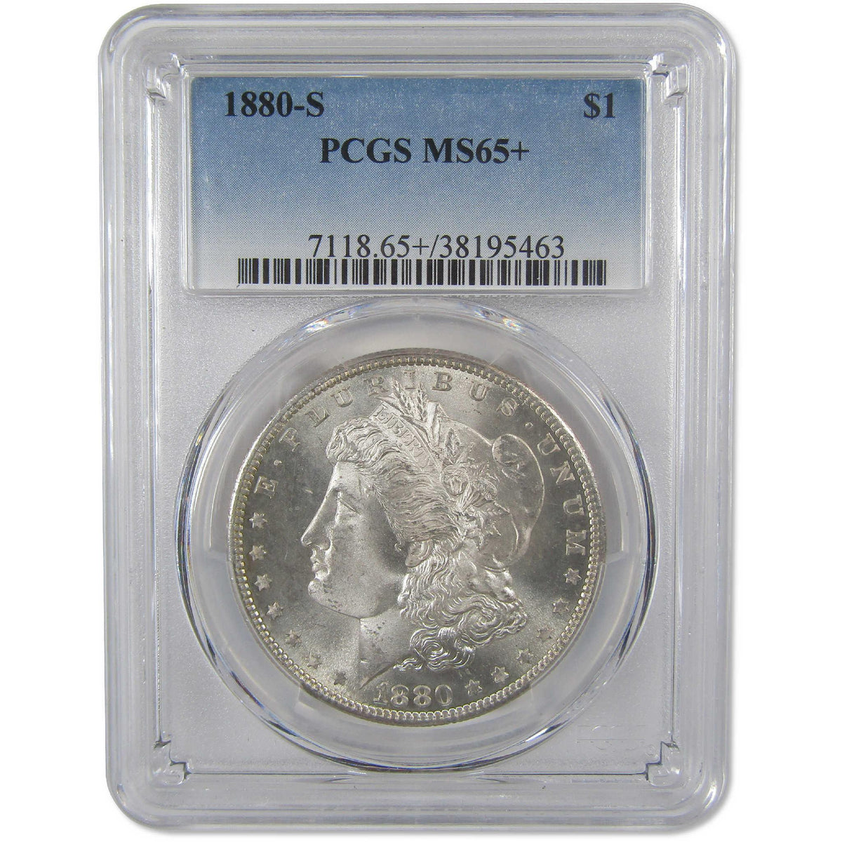 1880 S Morgan Silver Dollar MS 65+ PCGS Uncirculated $1 Coin - Morgan coin - Morgan silver dollar - Morgan silver dollar for sale - Profile Coins & Collectibles