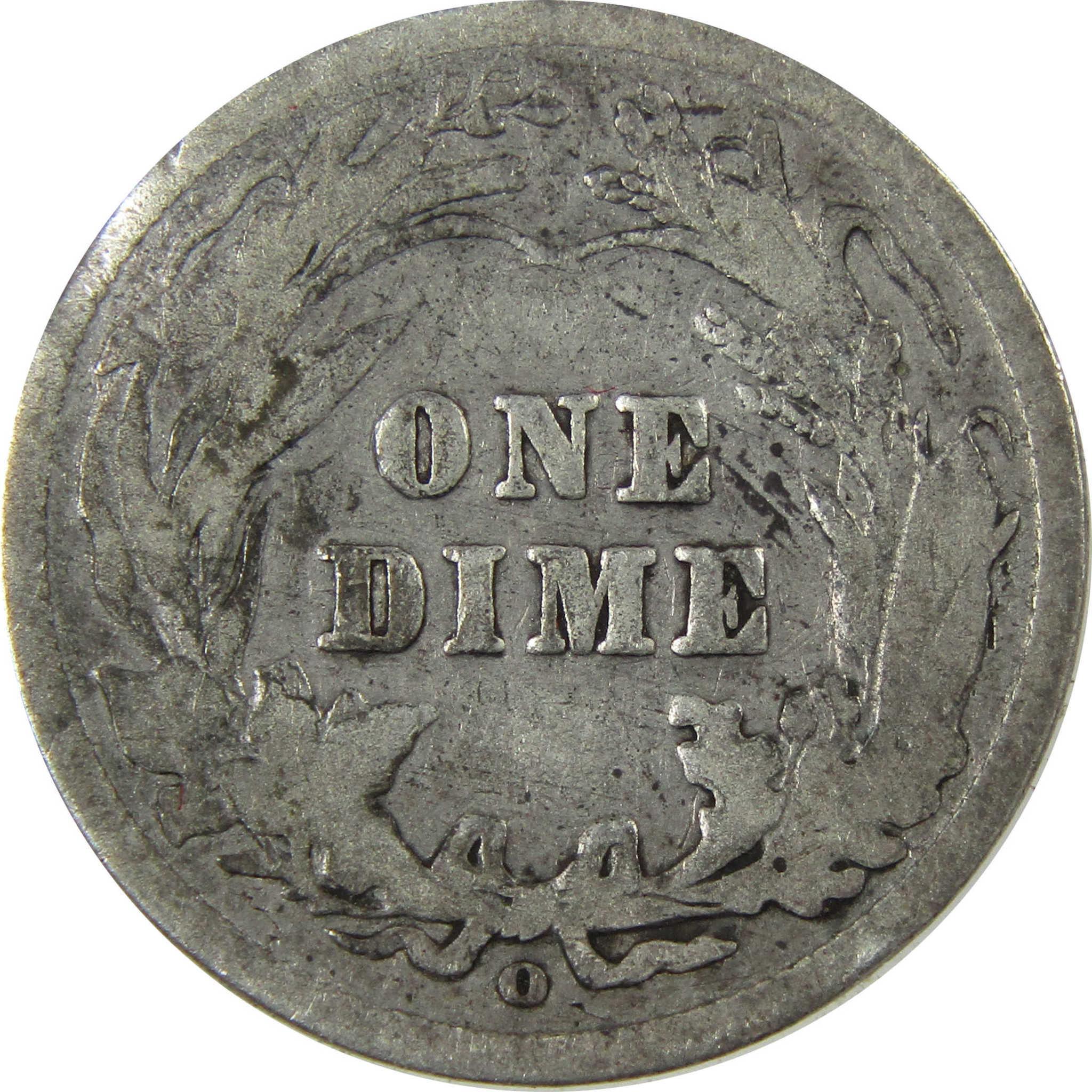 1905 O Micro O Barber Silver Dime G Good Details 10c Coin SKU:I26631