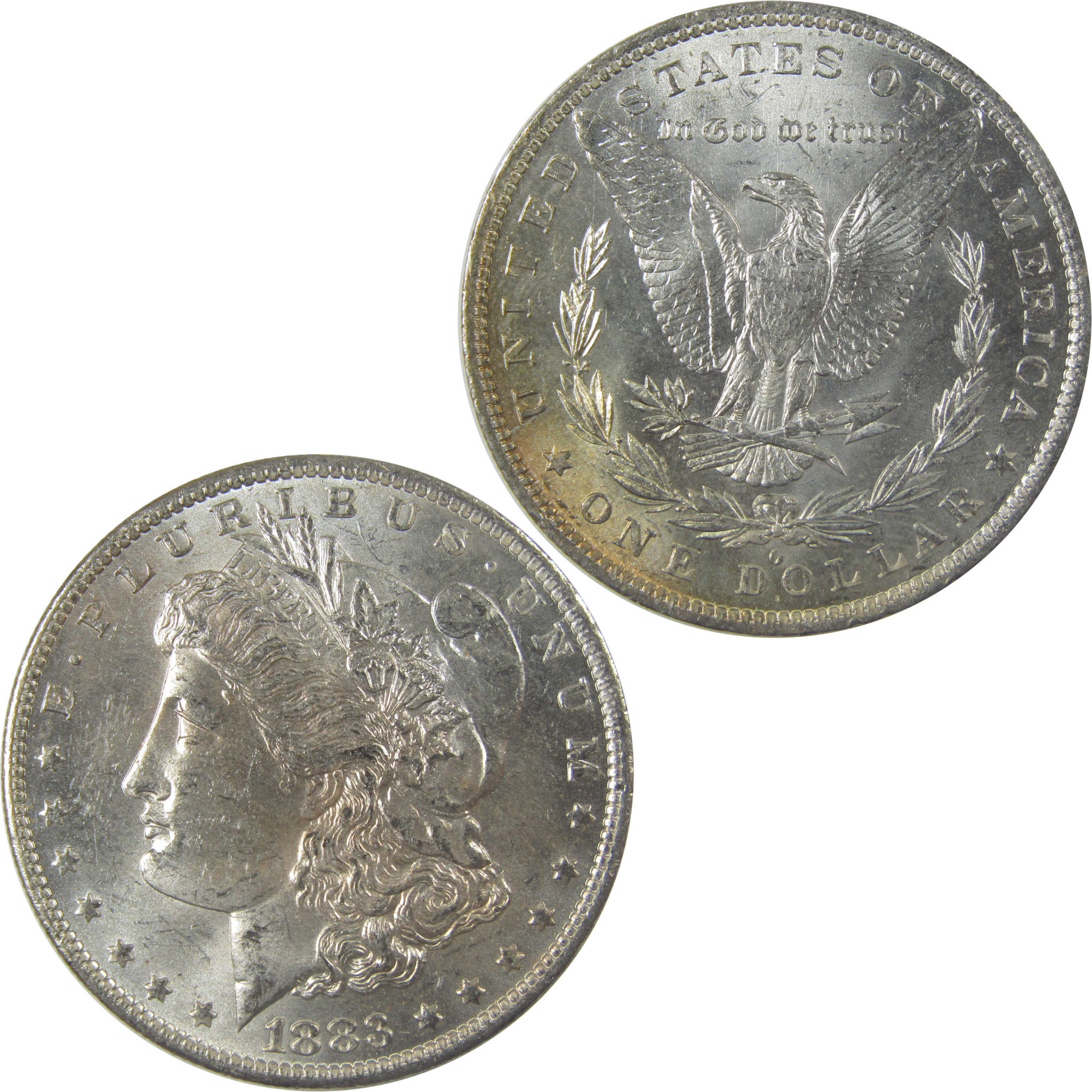 1883 O Morgan Silver Dollar Uncirculated Mint State Toned SKU:I24826