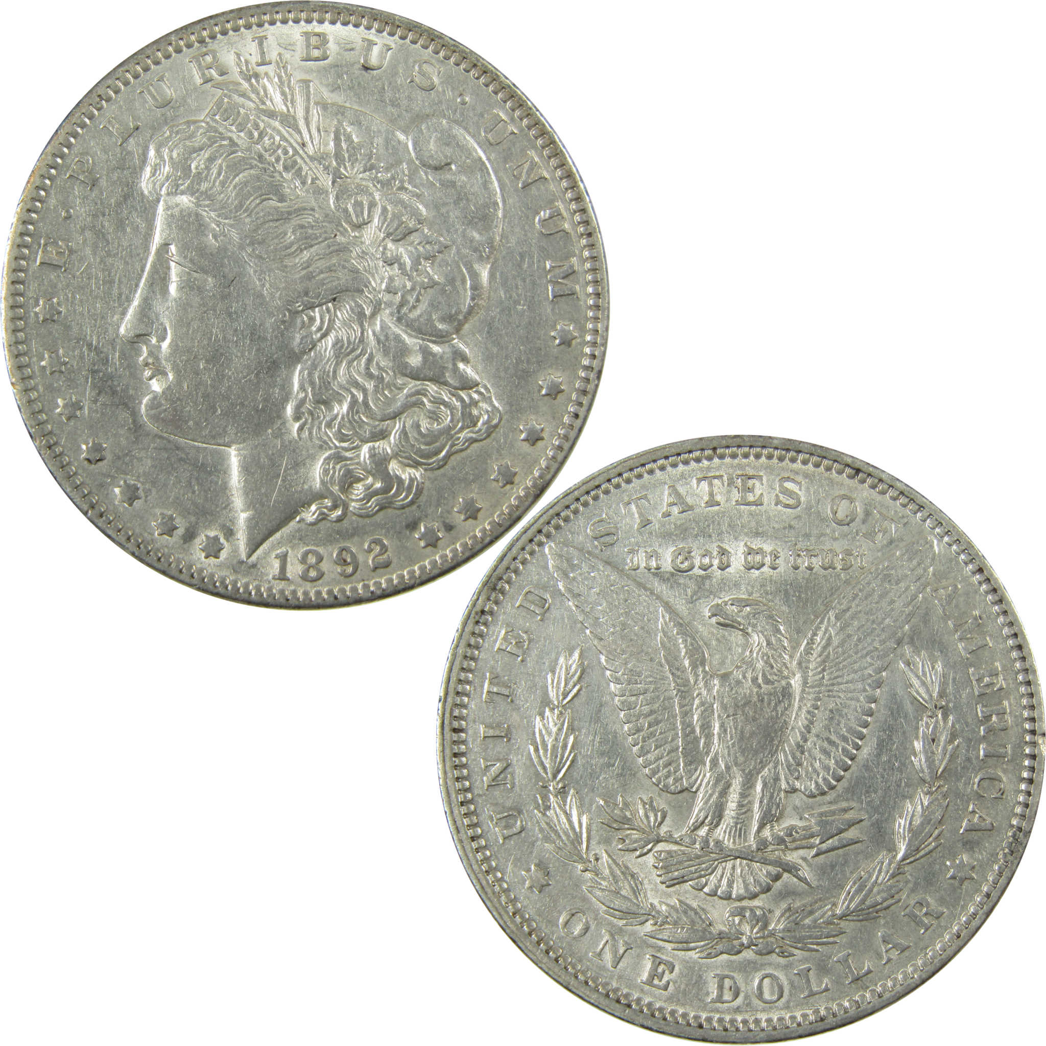 1892 Morgan Silver Dollar XF EF Extremely Fine $1 Coin SKU:I28085 - Morgan coin - Morgan silver dollar - Morgan silver dollar for sale - Profile Coins & Collectibles