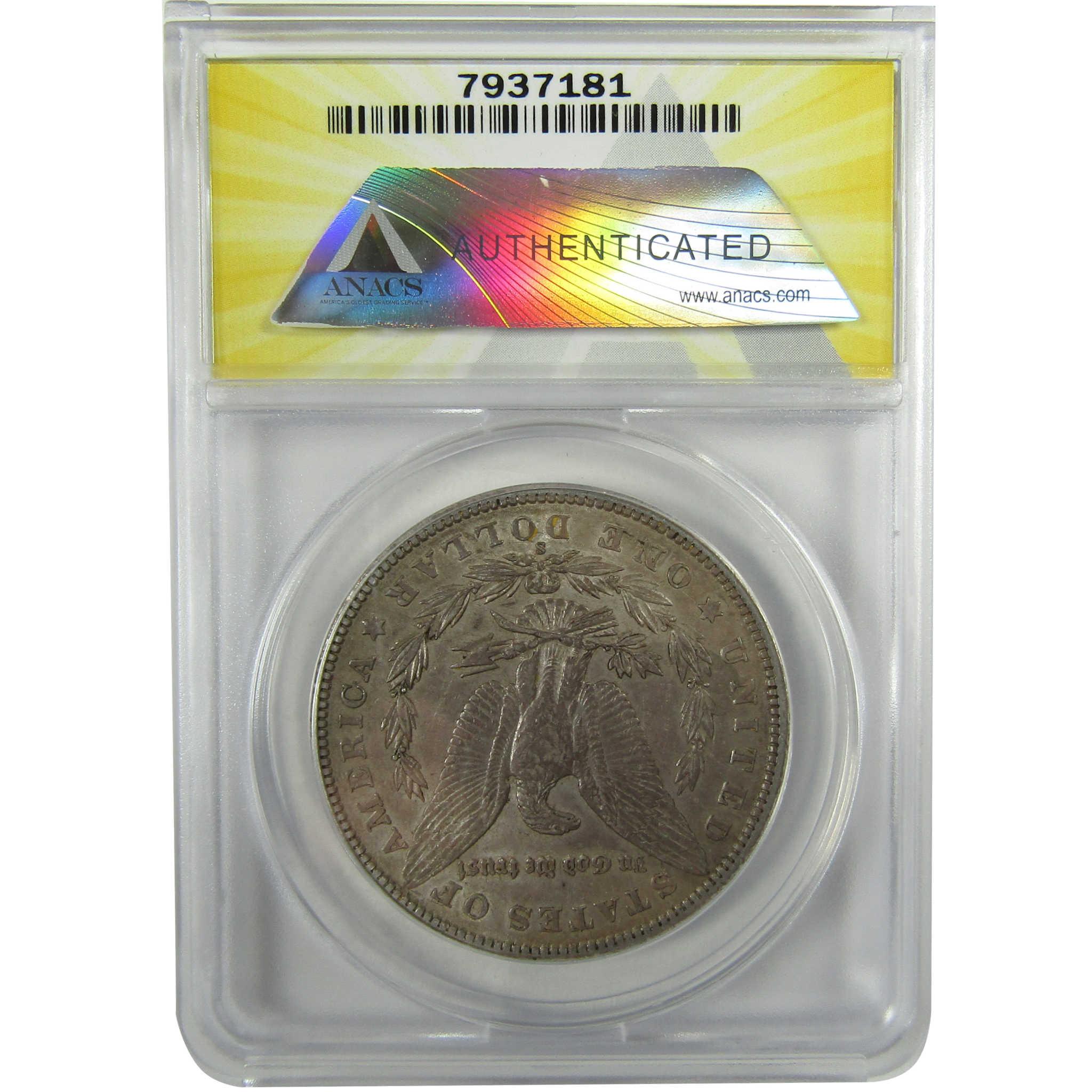 1902 S Morgan Silver Dollar AU 50 ANACS $1 Coin Collectible SKU:I28007 - Morgan coin - Morgan silver dollar - Morgan silver dollar for sale - Profile Coins & Collectibles