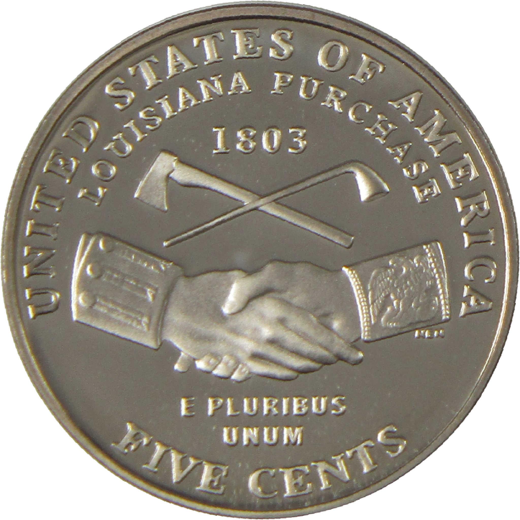 2004 S Peace Medal Jefferson Nickel Choice Proof 5c Coin