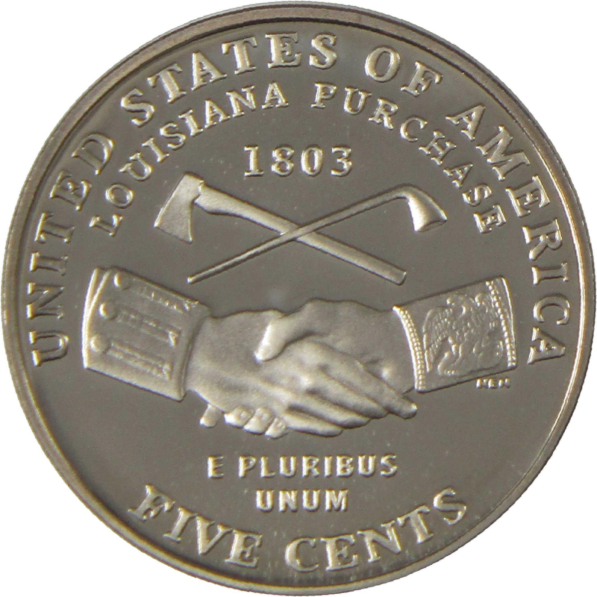 2004 S Peace Medal Jefferson Nickel Choice Proof 5c Coin
