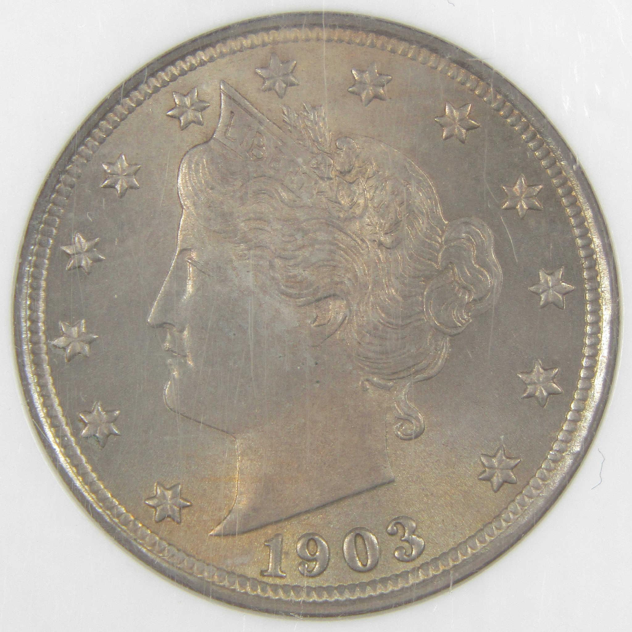 1903 Liberty Head V Nickel MS 65 NGC Uncirculated 5c Coin