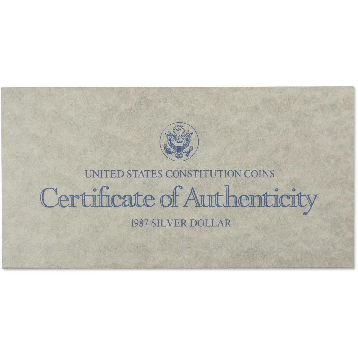 1987 S U.S. Constitution Commemorative Silver Dollar Proof OGP COA