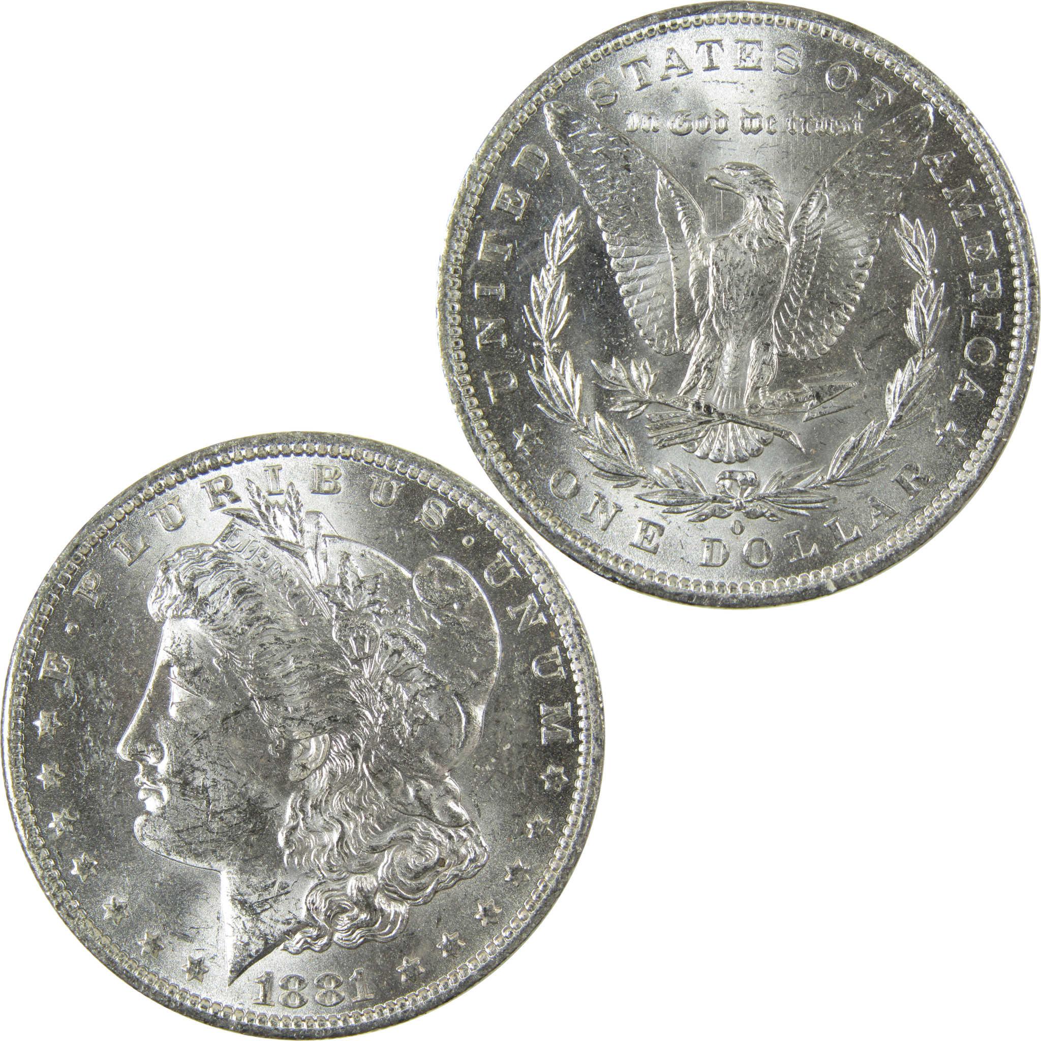 1881 O Morgan Silver Dollar Uncirculated Mint State $1 Coin SKU:I27714 - Morgan coin - Morgan silver dollar - Morgan silver dollar for sale - Profile Coins & Collectibles