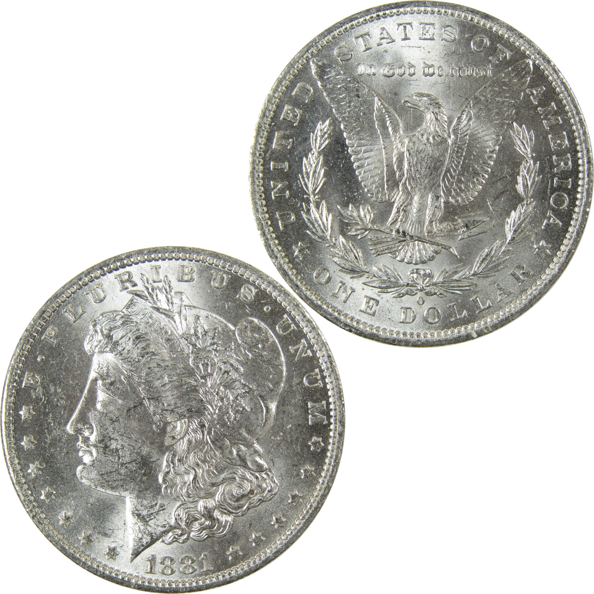 1881 O Morgan Silver Dollar Uncirculated Mint State $1 Coin SKU:I27714