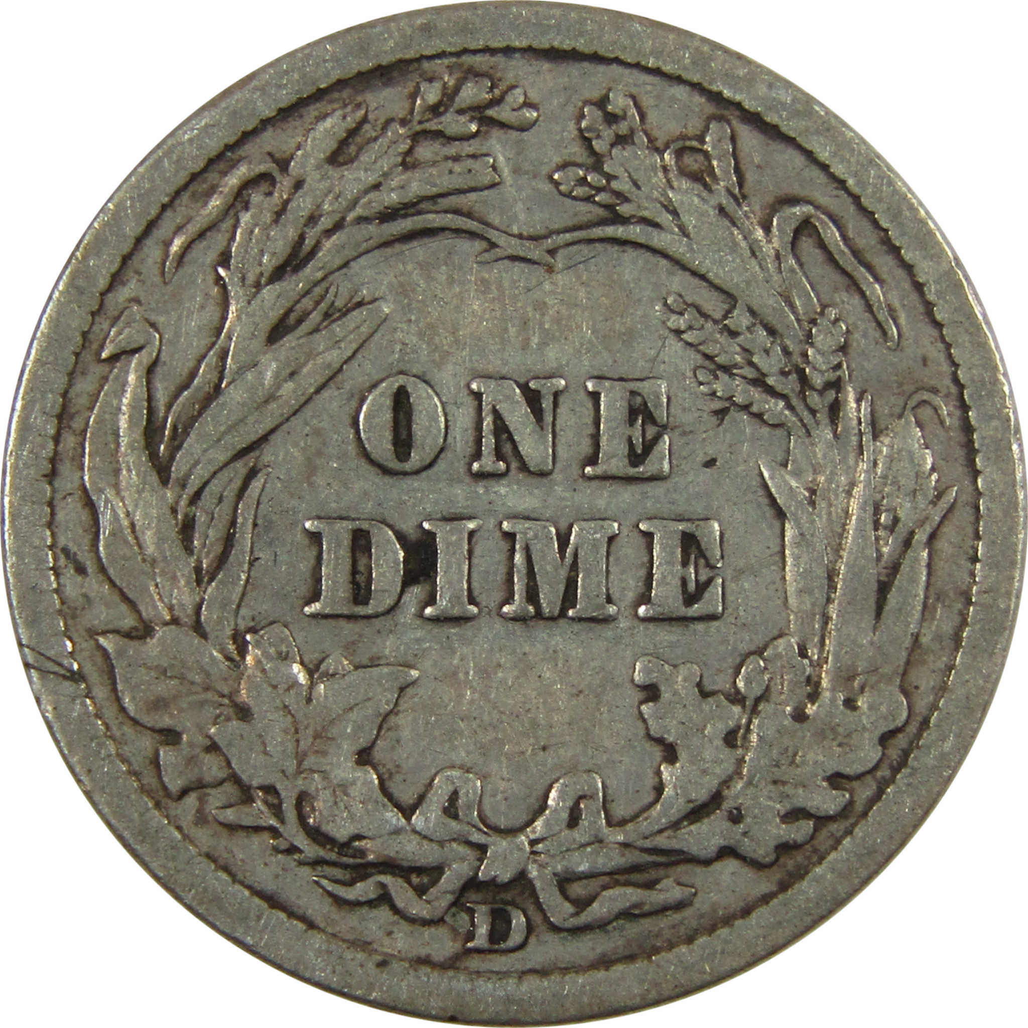 1911 D Barber Silver Dime VF Very Fine 10c Coin Collectible SKU:CP1335
