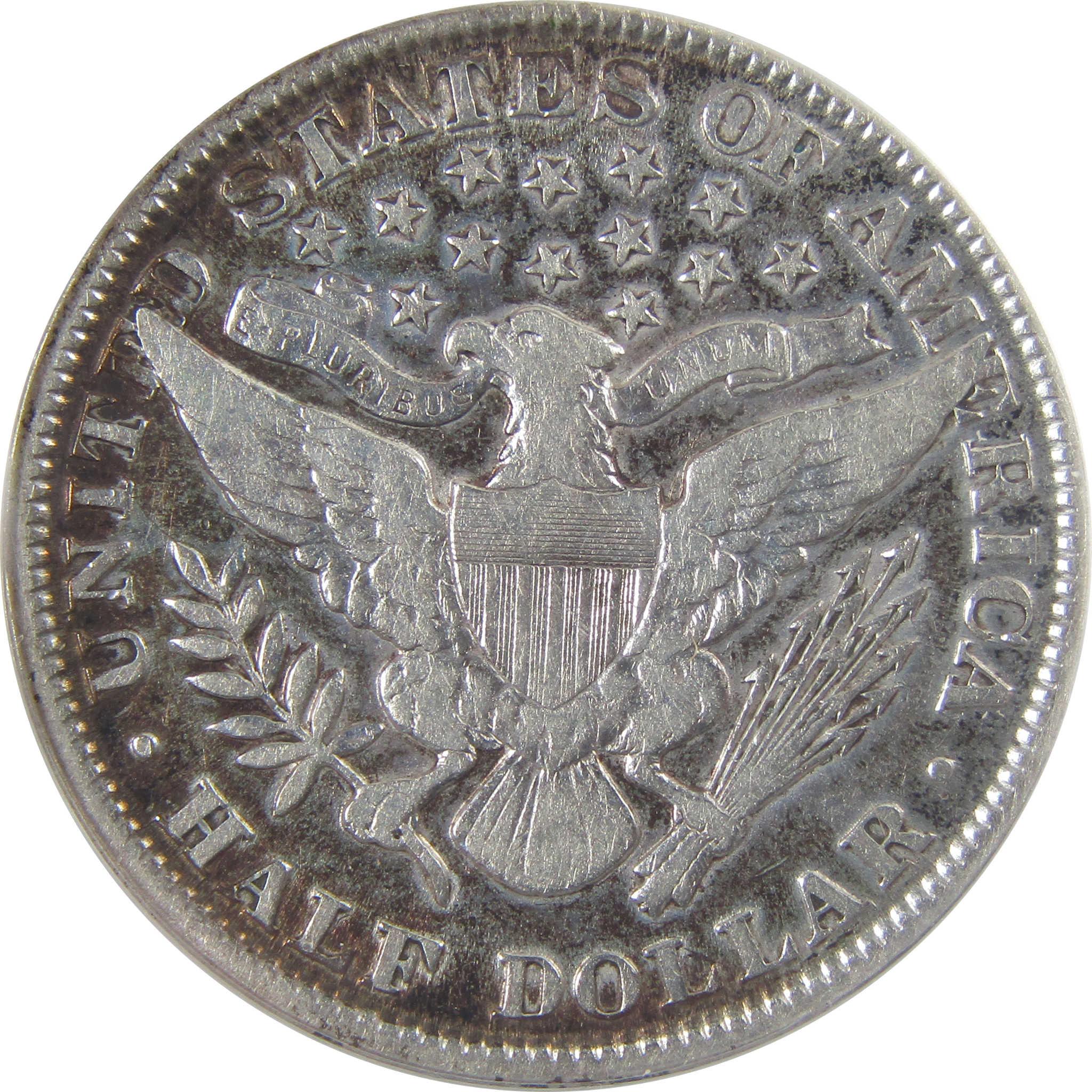 1900 Barber Silver Half Dollar F 15 Details ANACS 50c Coin SKU:I25464