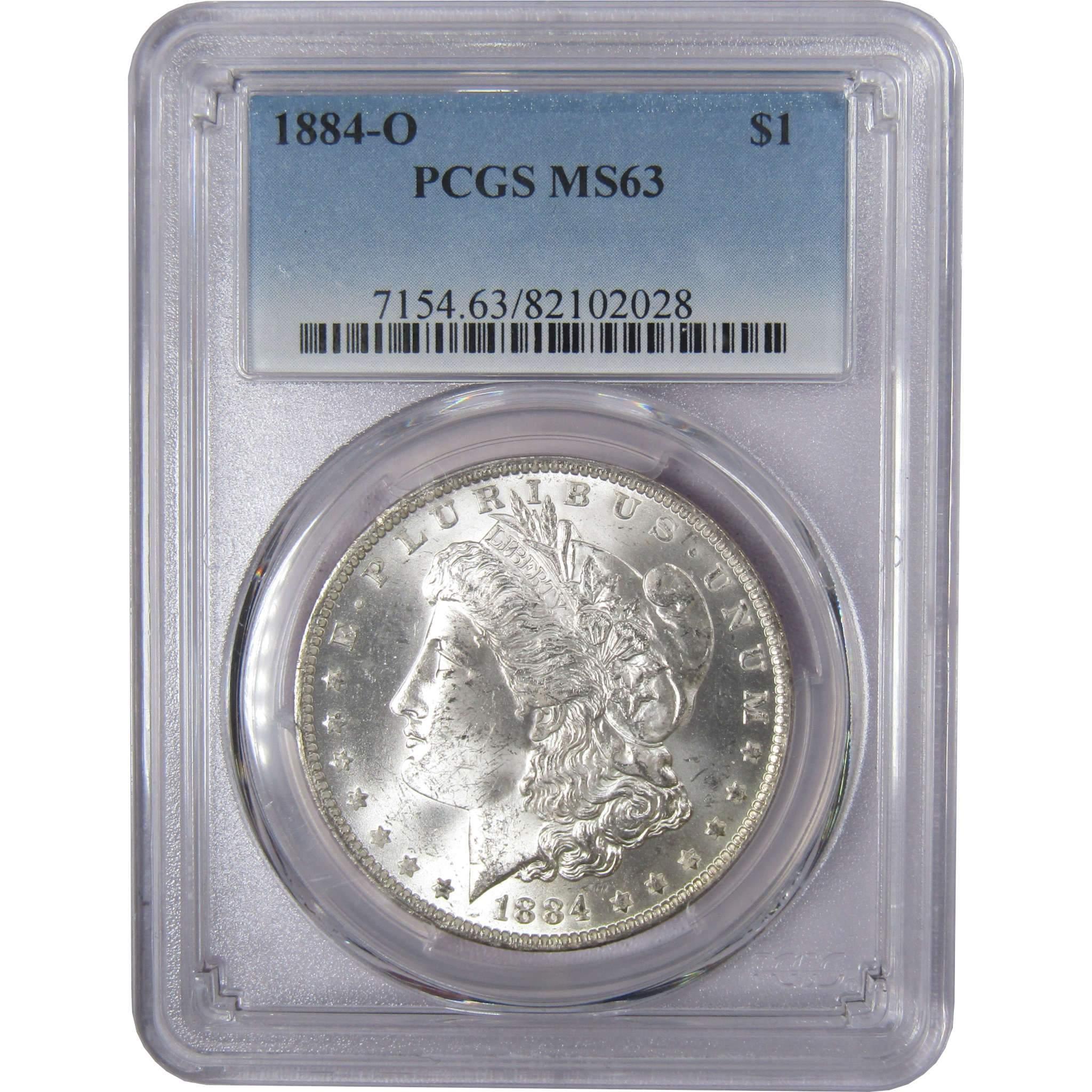 1884 O Morgan Dollar MS 63 PCGS Silver Uncirculated $1 Coin - Morgan coin - Morgan silver dollar - Morgan silver dollar for sale - Profile Coins & Collectibles
