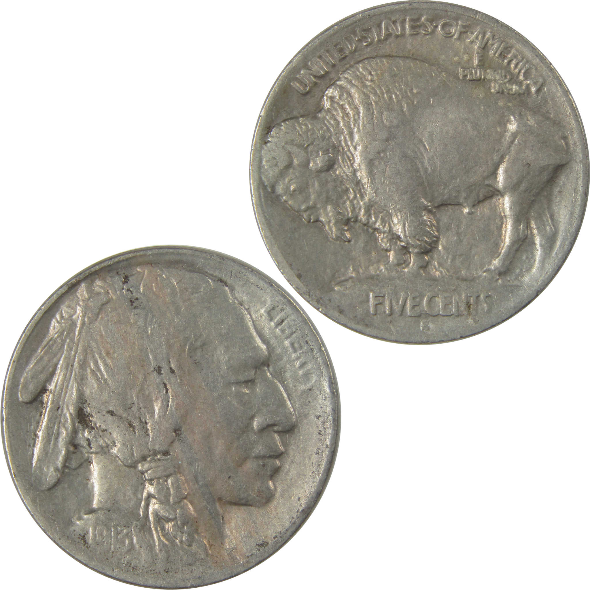1913 S Type 1 Buffalo Nickel XF EF Extremely Fine SKU:I22828