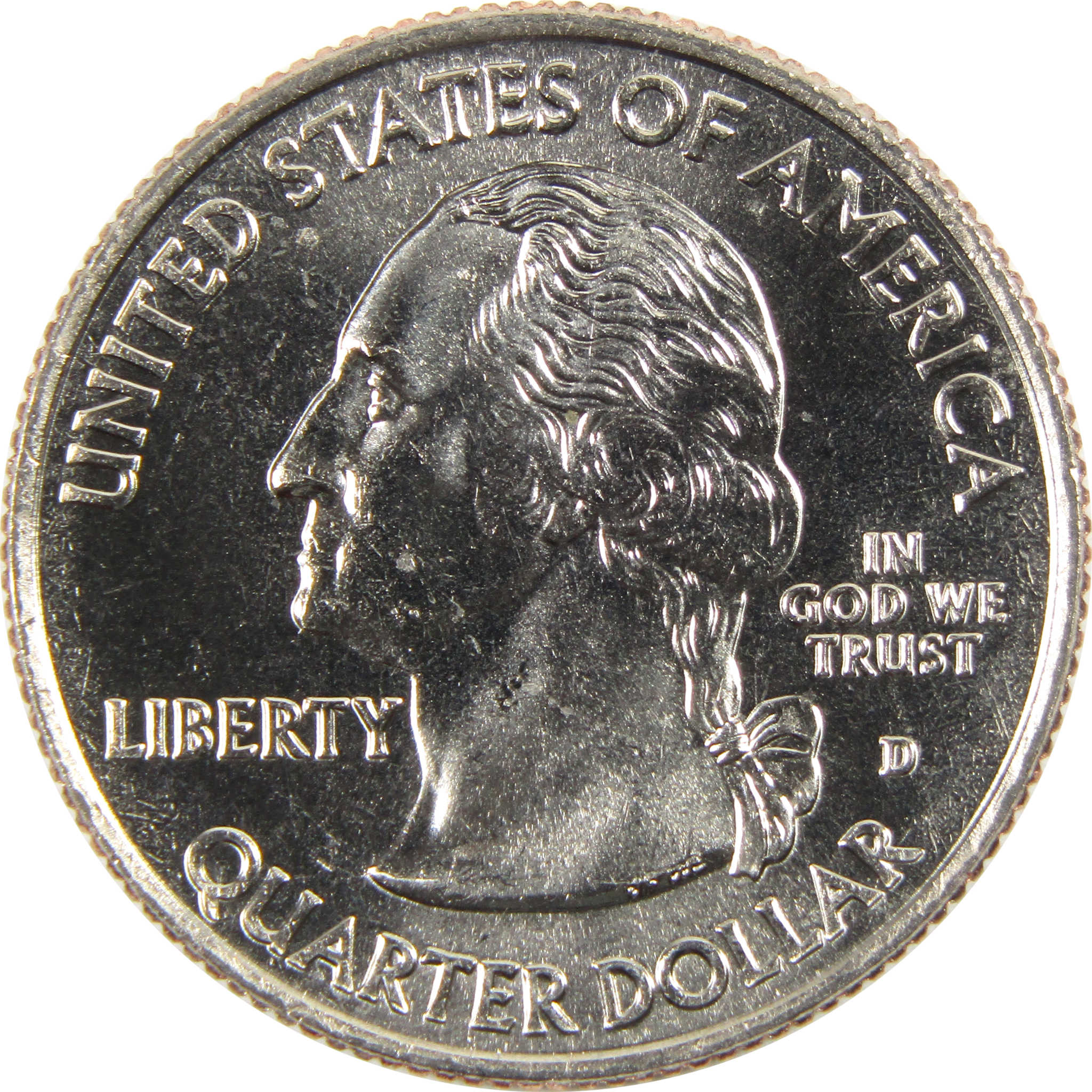 2009 D District of Columbia Territories Quarter Uncirculated Clad 25c