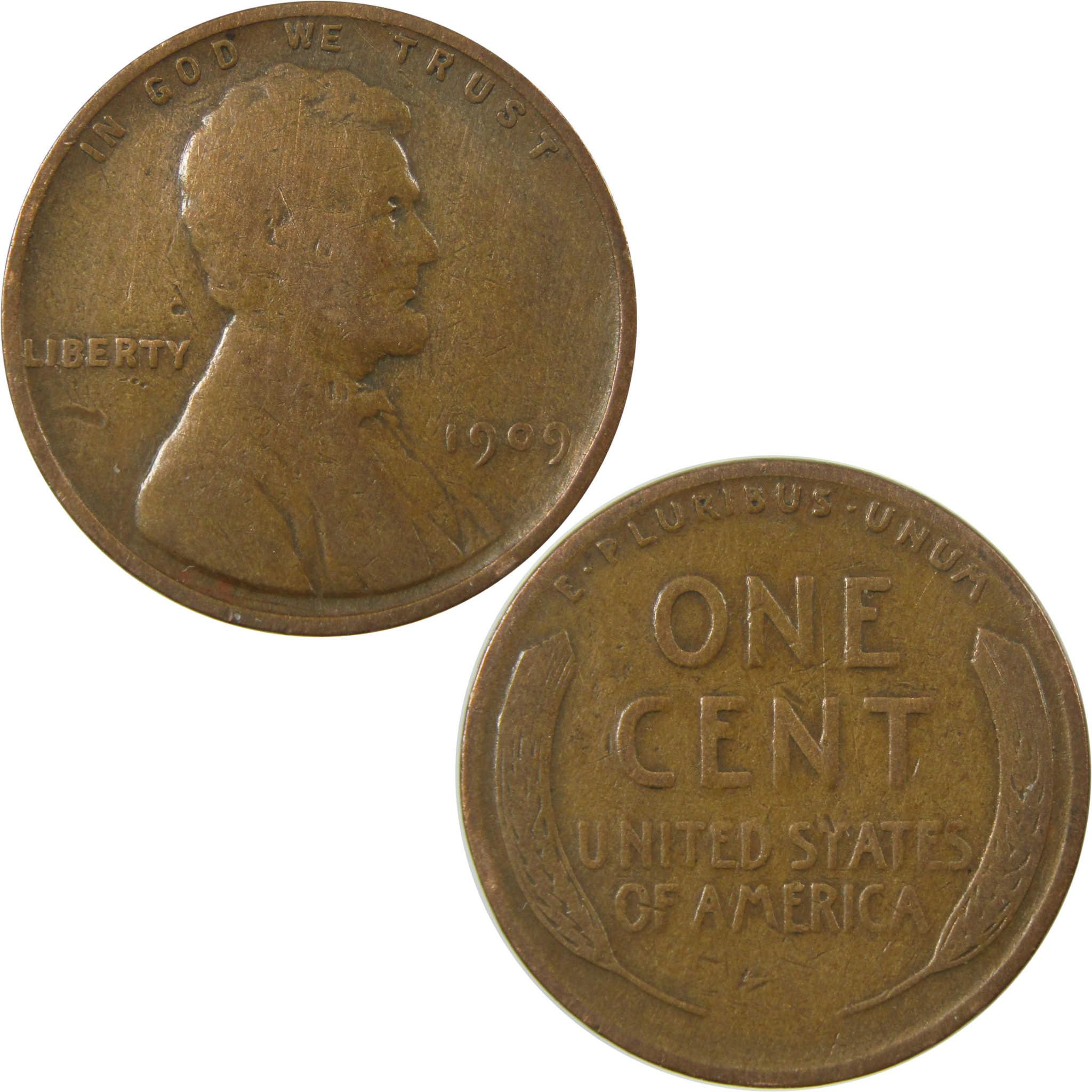 1909 Lincoln Wheat Cent G Good Penny 1c Coin Collectible SKU:I26699