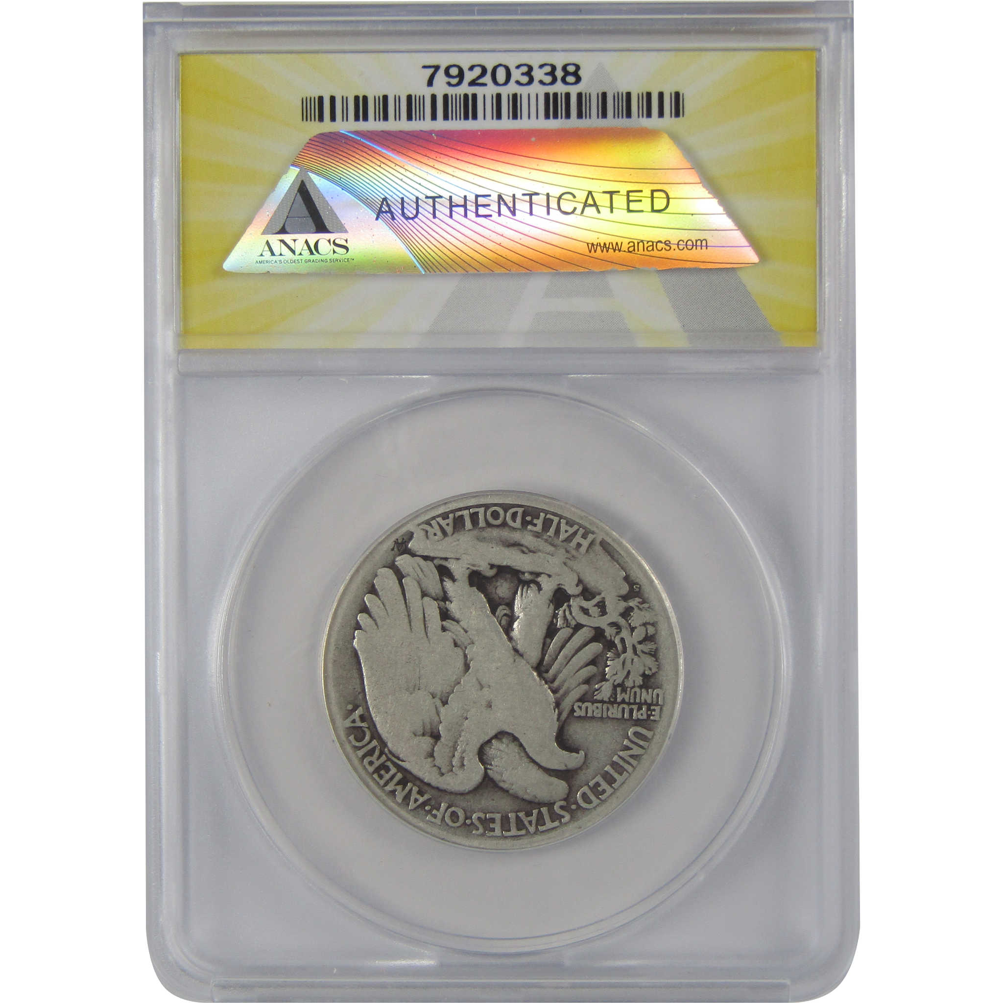 1921 S Liberty Walking Half Dollar G 6 ANACS Silver 50c Coin SKU:CP122