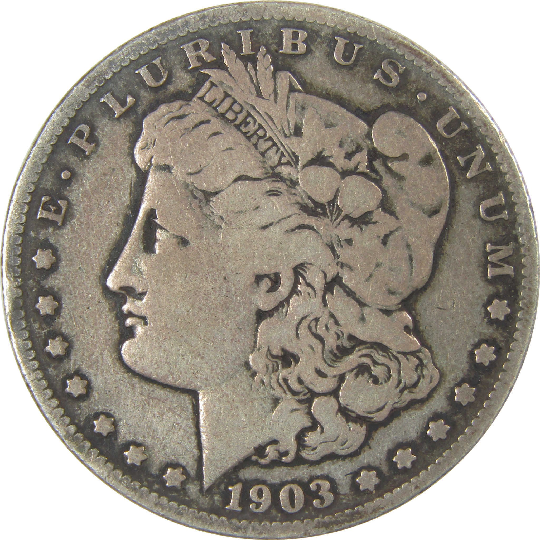 1903 S Morgan Dollar VG Very Good Silver $1 Coin SKU:CPC0970 - Morgan coin - Morgan silver dollar - Morgan silver dollar for sale - Profile Coins & Collectibles