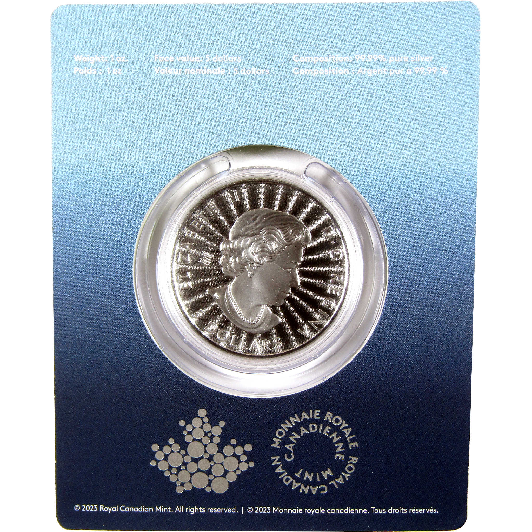 2023 Canadian Polar Bear and Cubs BU Uncirculated 1 oz .9999 Silver $5
