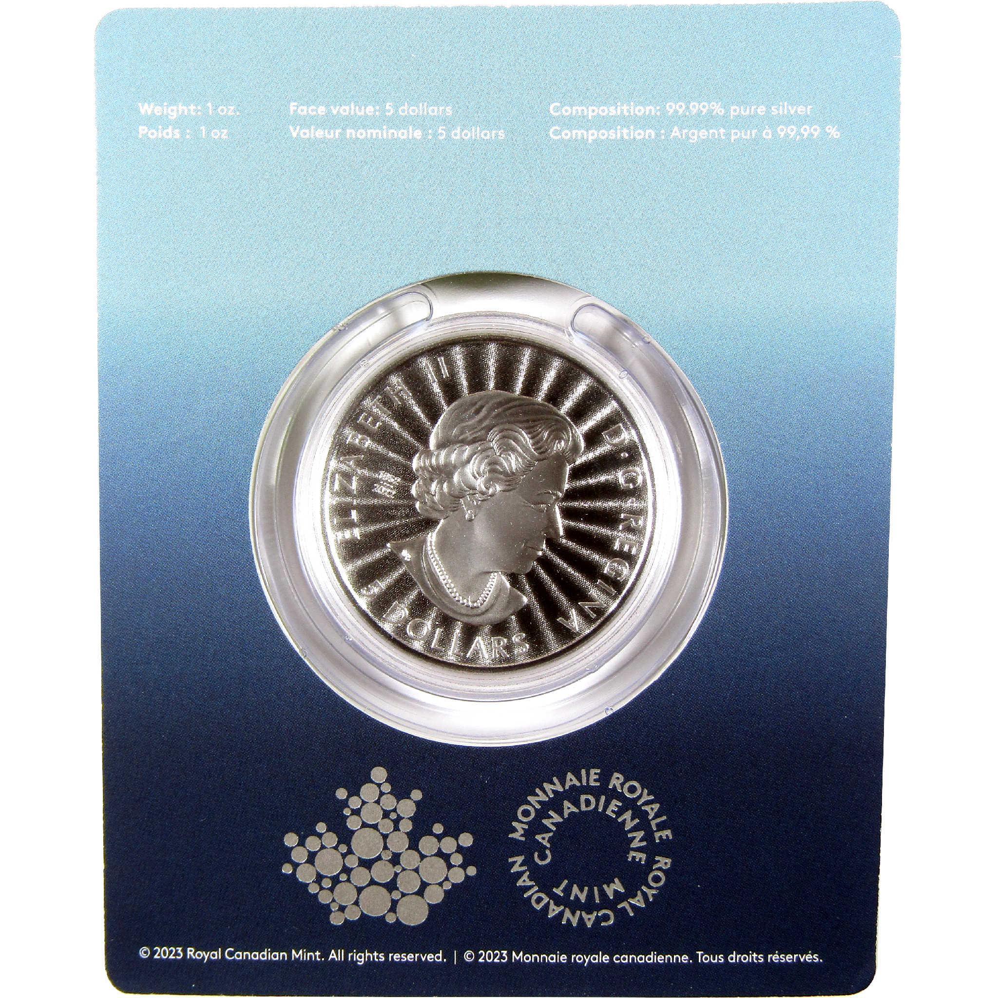2023 Canadian Polar Bear and Cubs BU Uncirculated 1 oz .9999 Silver $5