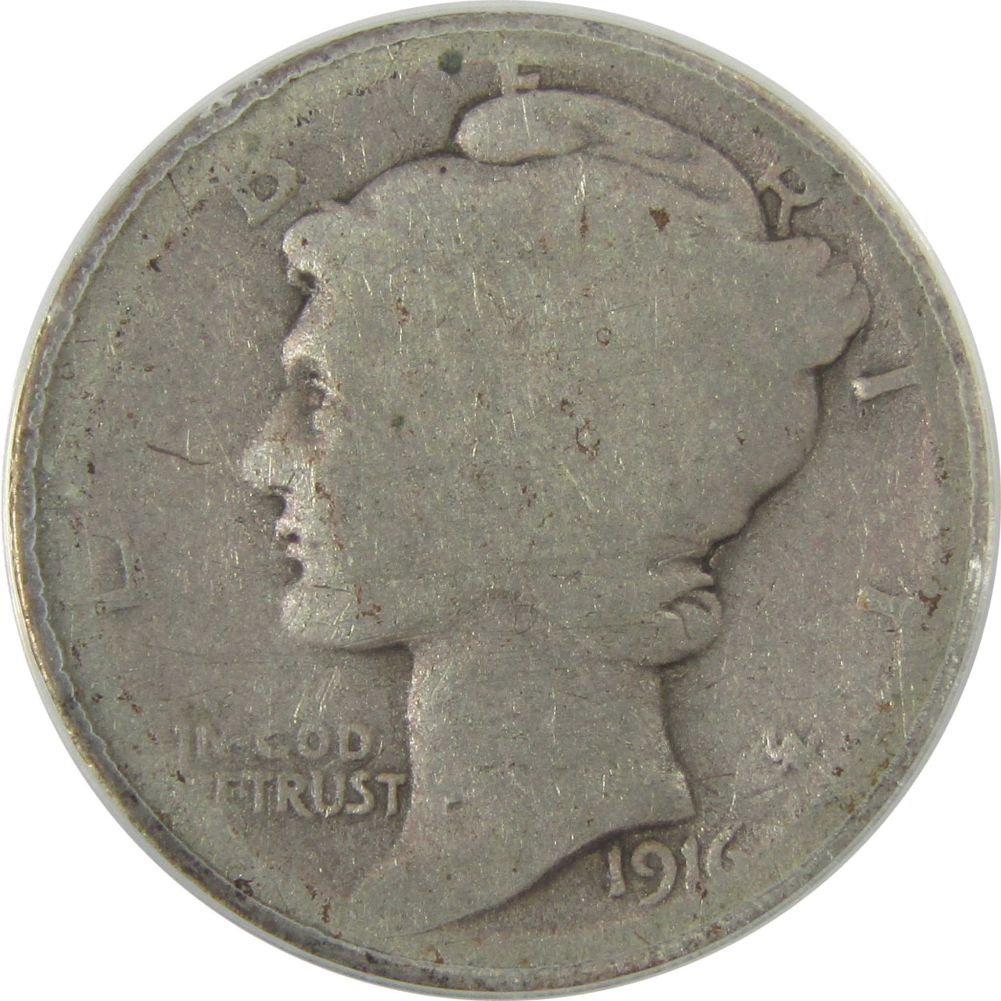 1916 D Mercury Dime FR 2 Details ANACS Silver 10c Coin SKU:I20007